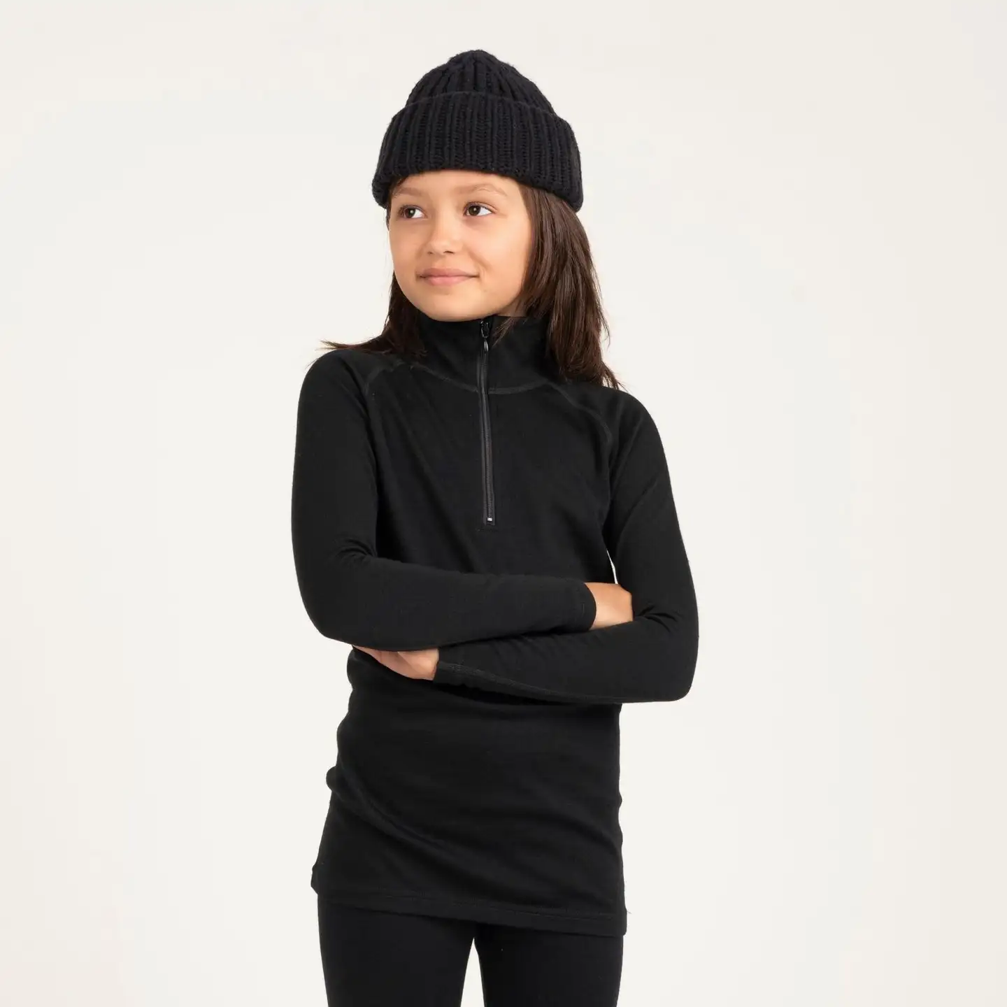 North Outdoor Sensitive lasten merinokerraston vetoketjupoolo - MUSTA - 2
