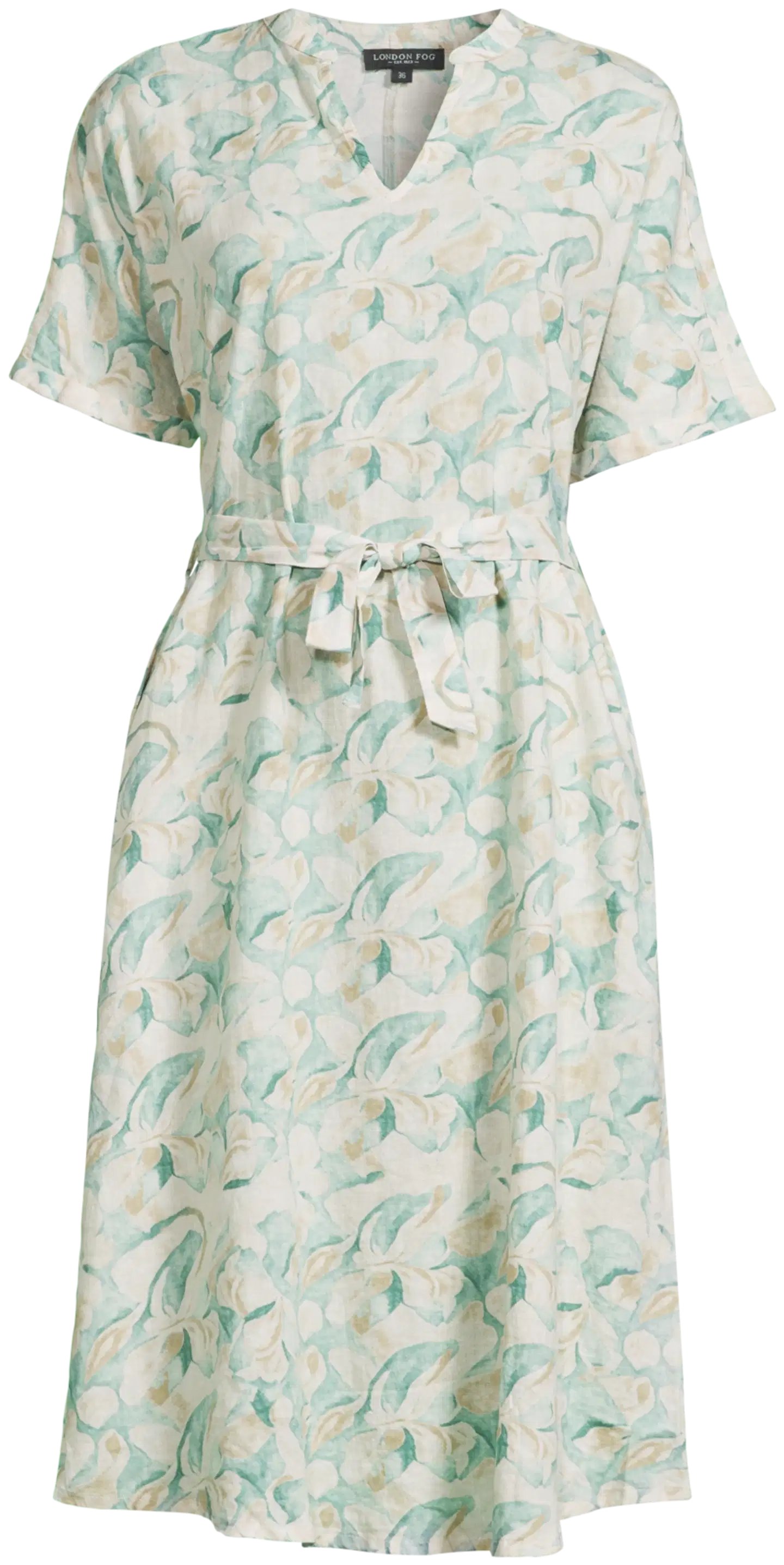 London Fog naisten pellavasekoitemekko 218L261707 - Multicolor - 2