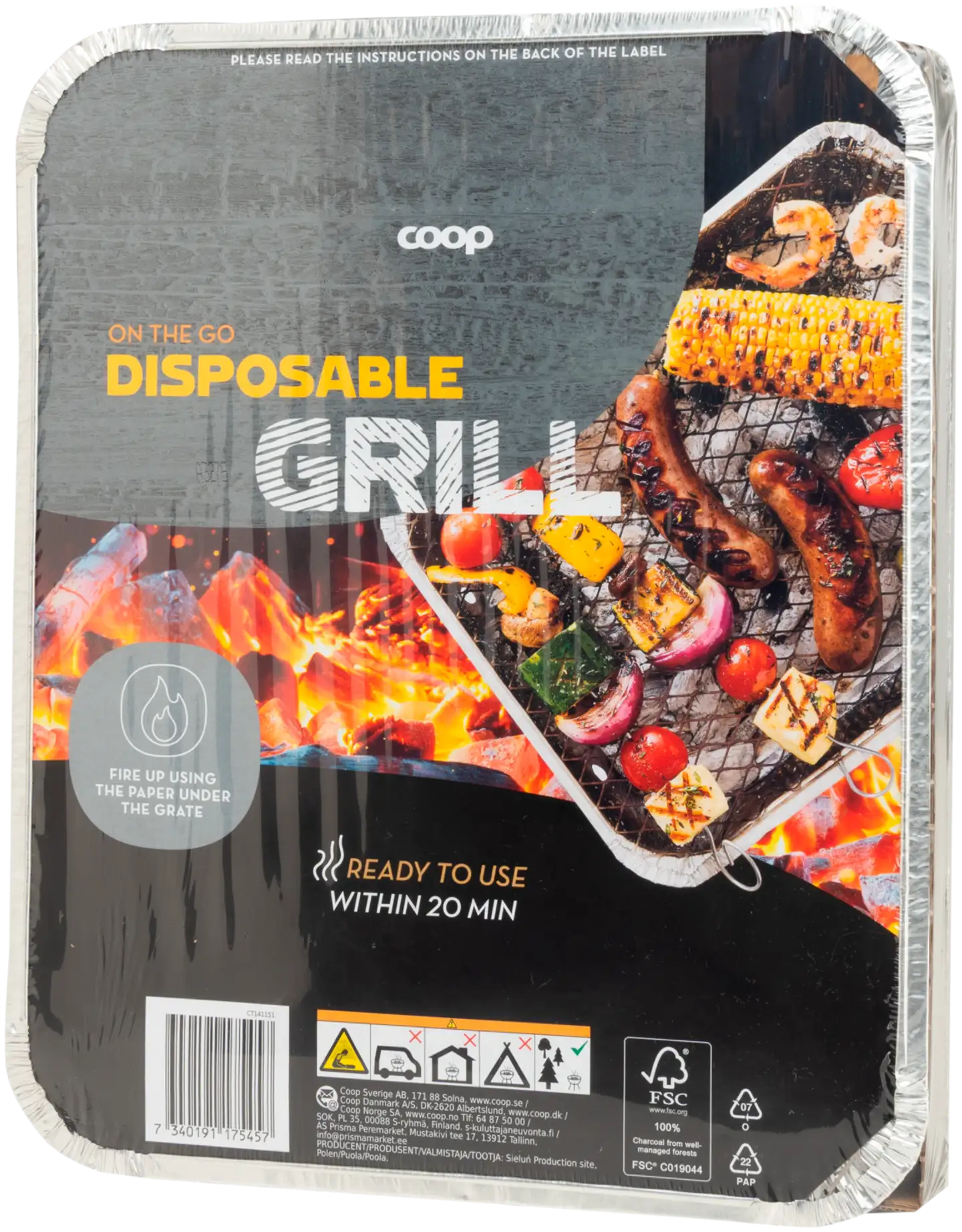 Coop kertakäyttögrilli