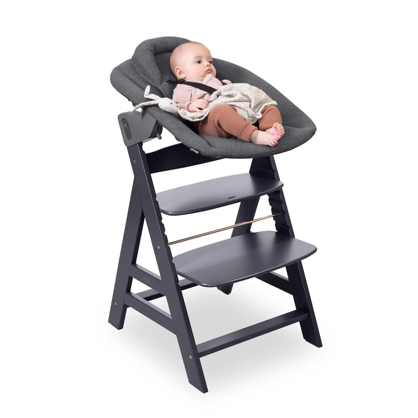 Hauck sitteri Alpha Bouncer Premium tummanharmaa - 19