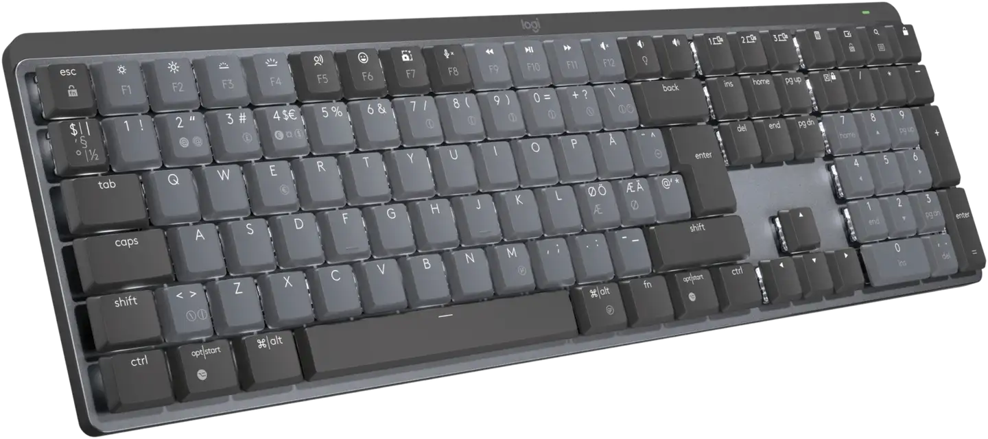 LOGITECH MX Mechanical Wireless Illuminated Performance Keyboard - Tactile - GRAPHITE (Nordic) - 1