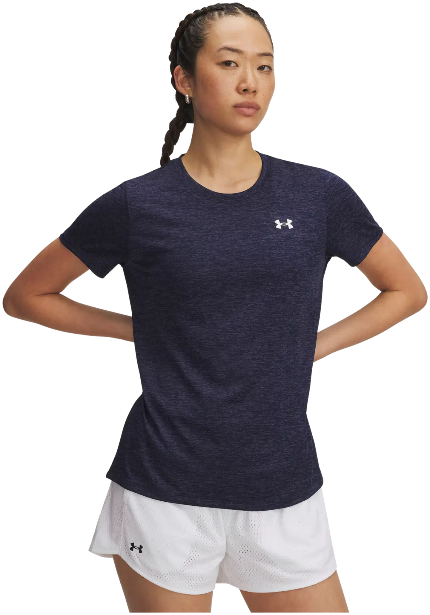 Under Armour naisten treenipaita Tech SSC Twist 1384230 - Midnight Navy - 1