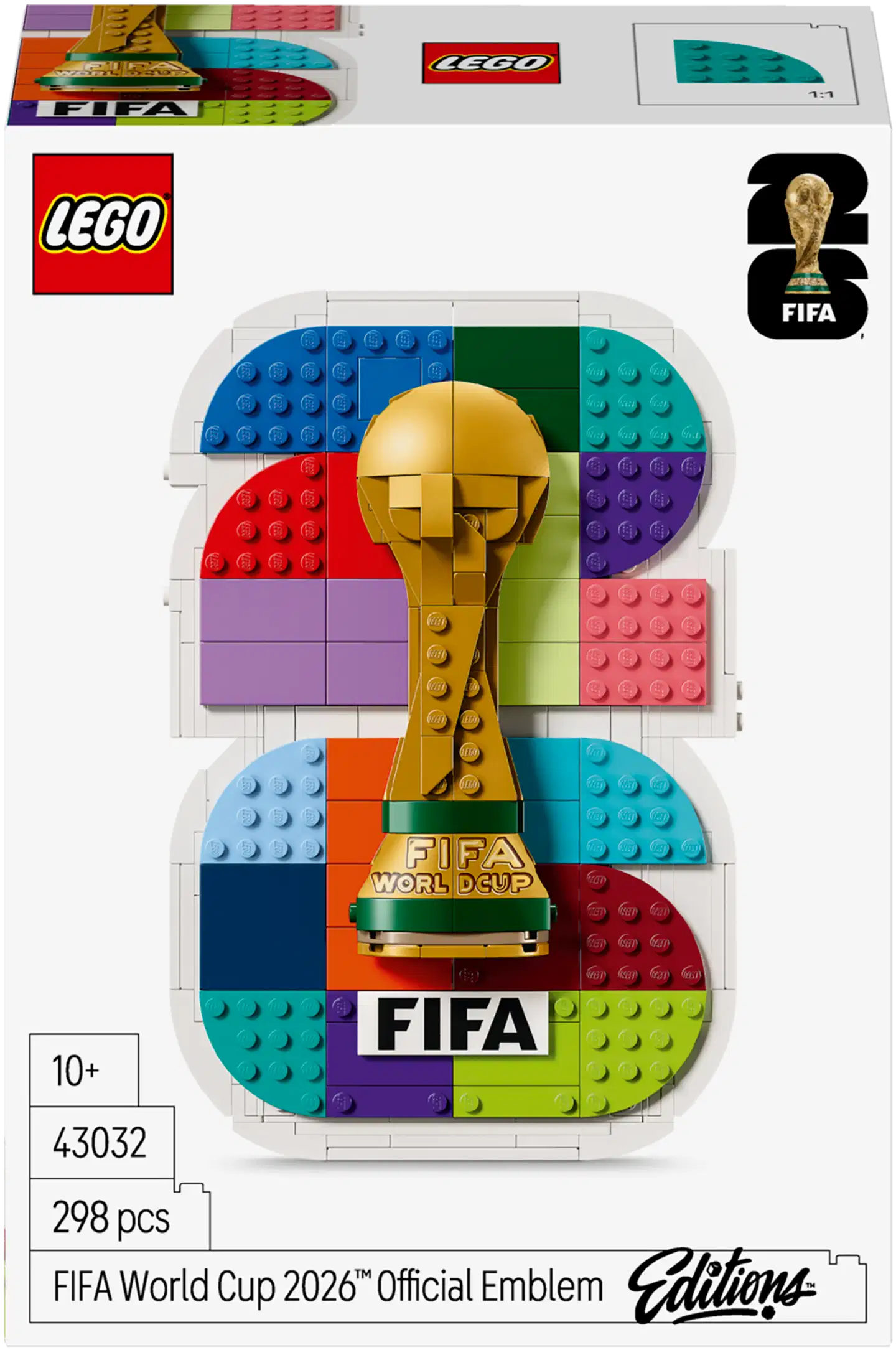 LEGO® Editions Football 43032 FIFA World Cup 2026™ ‑turnauksen virallinen tunnus - 5