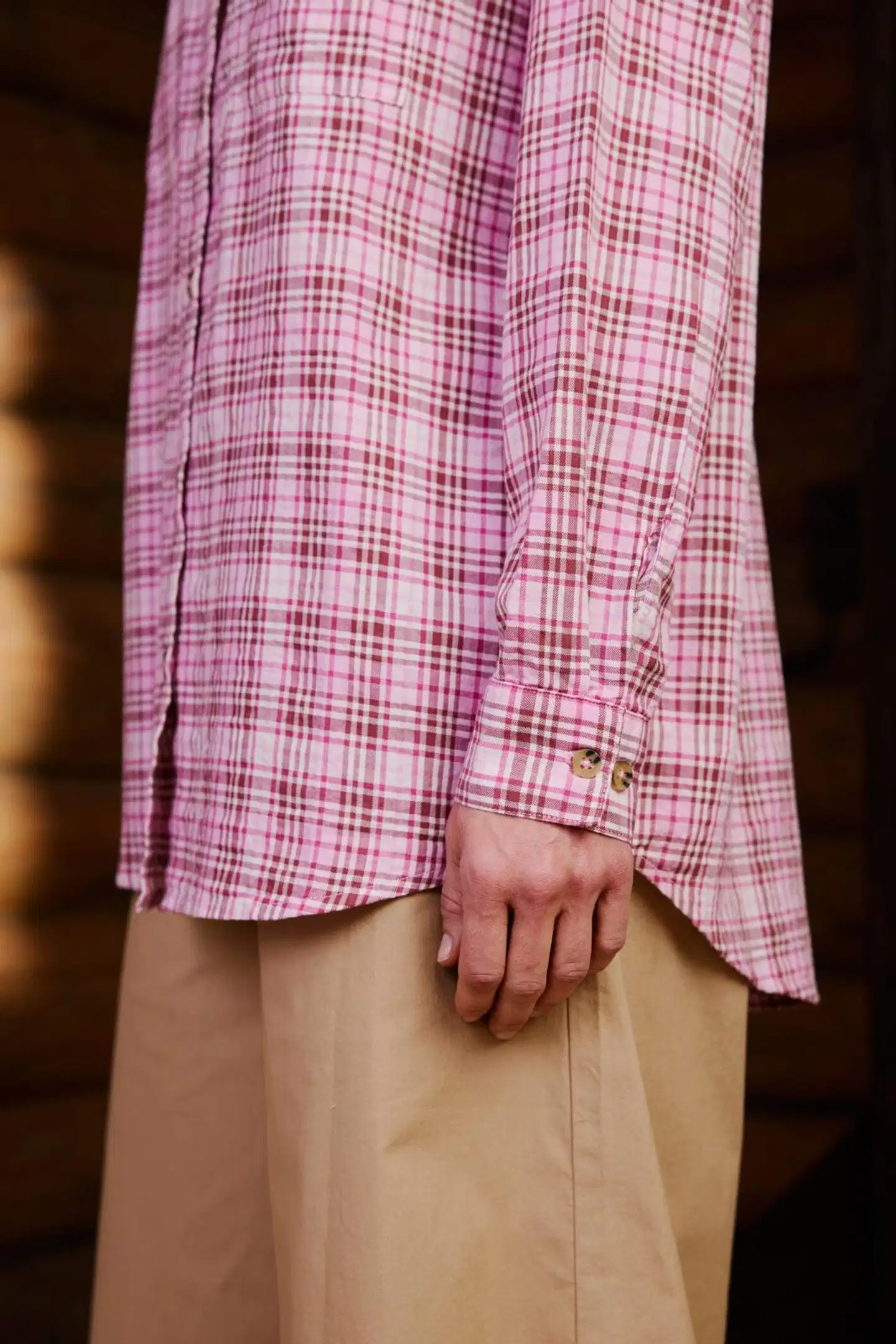 Reino&Aino naisten kauluspaita Aino - Check - 7