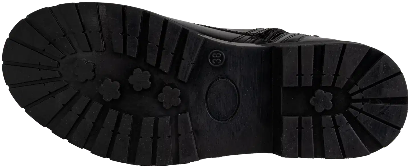 WKLY. naisten nahkanilkkurit Delayla - Black - 5