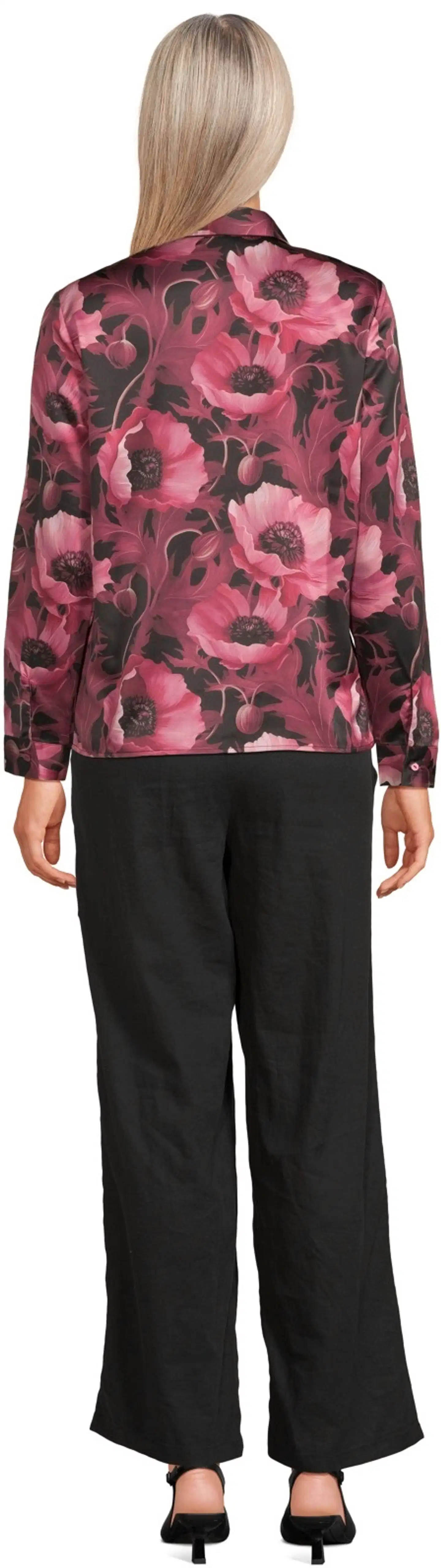 London Fog naisten pellavasekoitehousut 222L261710 - BLACK - 3
