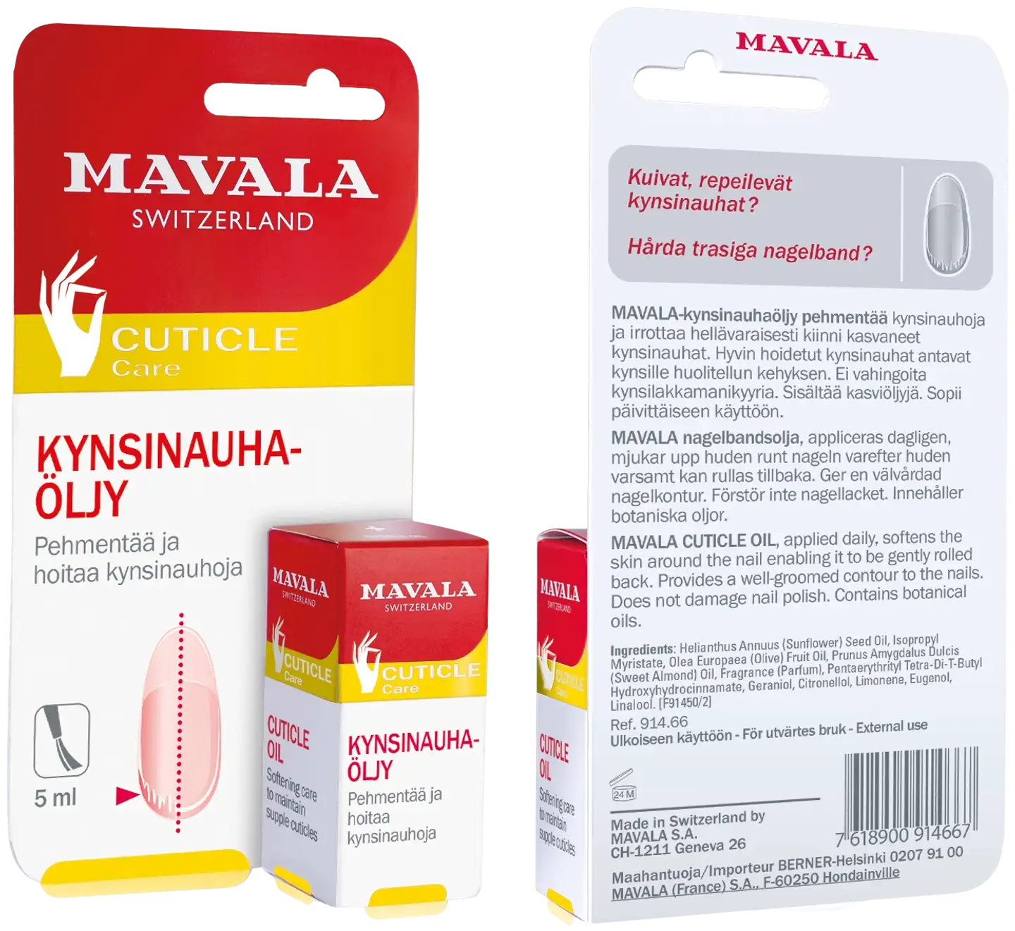 Mavala 5ml Cuticle Oil kynsinauhaöljy