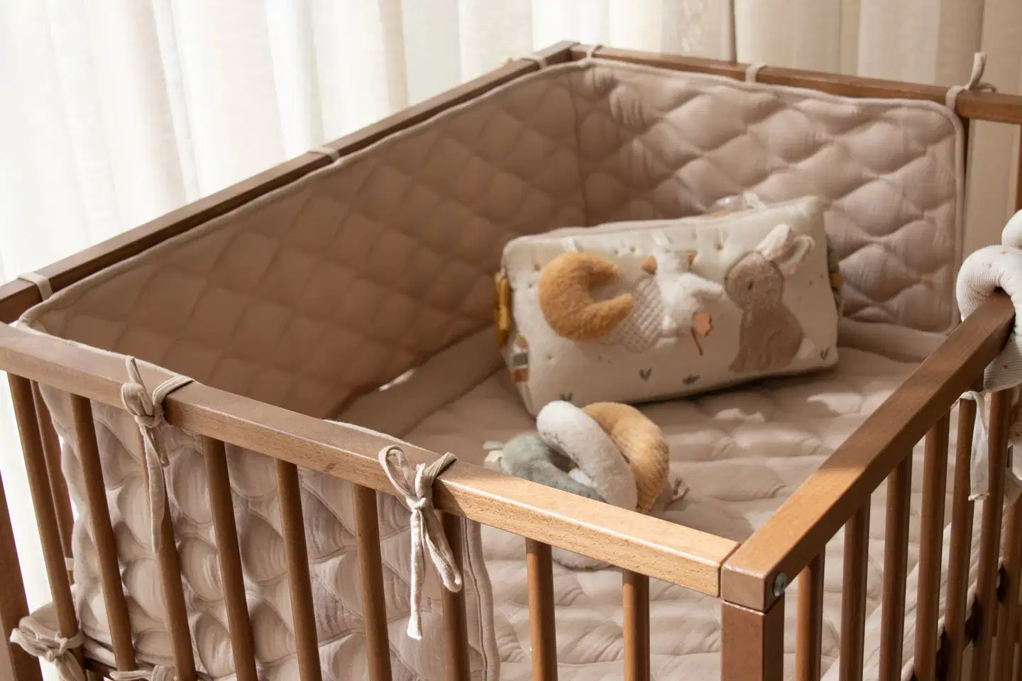 Pinnasängyn suojus Pure Soft Beige - 3