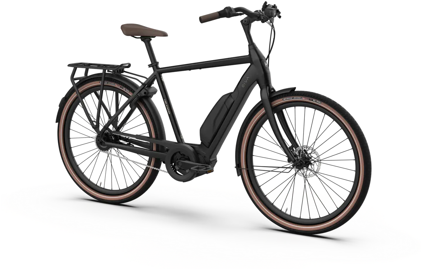Helkama e-Oiva 27,5" Kaupunkisähköpyörä 5-vaihdetta runko 50 cm musta - 2