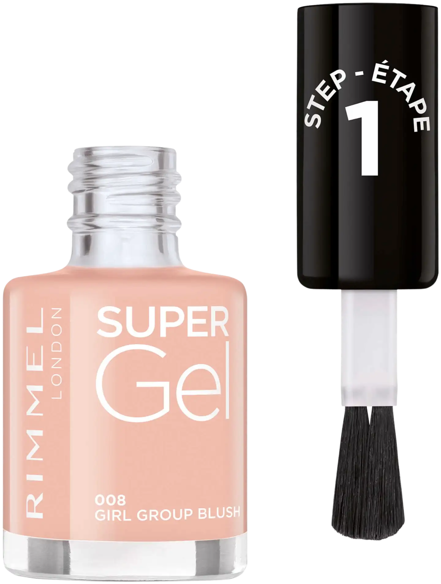 Rimmel Super Gel 008 Girl Group Blush kynsilakka 12 ml - 2