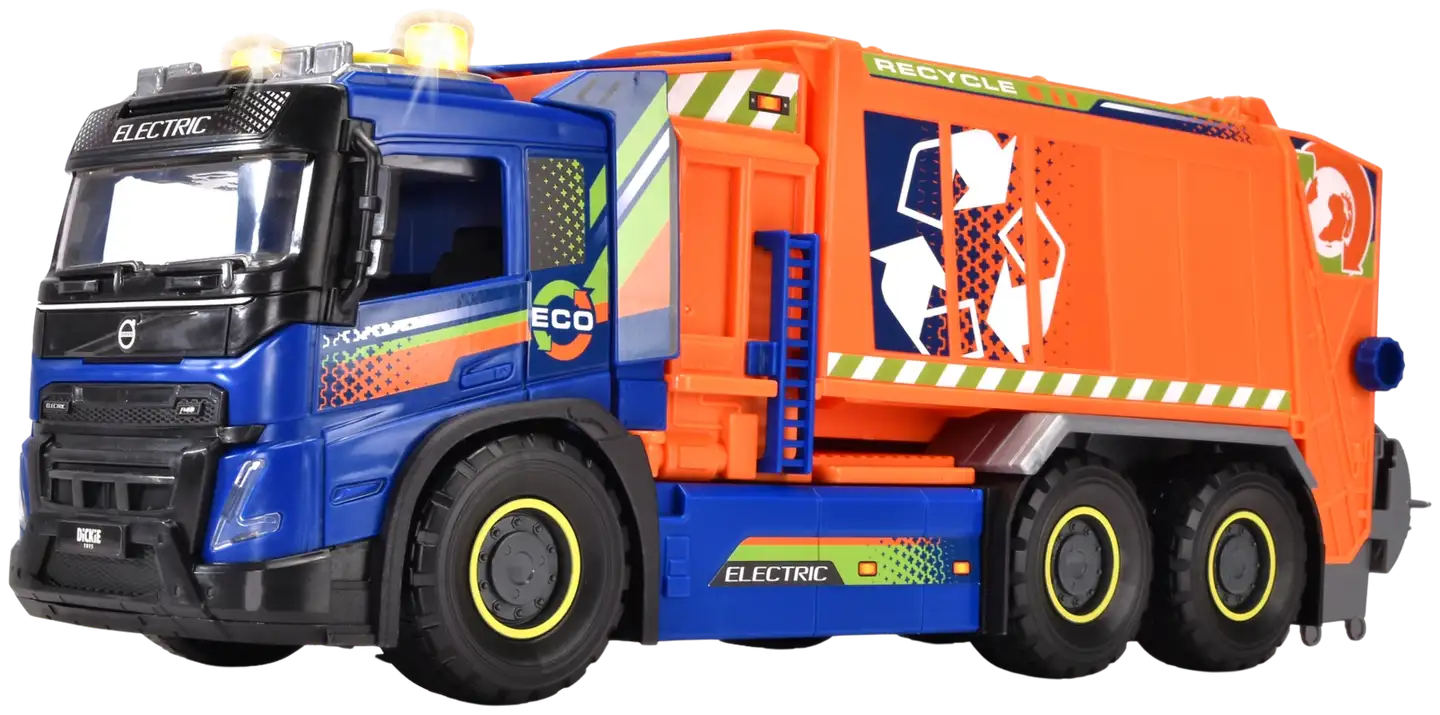 Dickie Toys jättikokoinen Volvo FMX jäteauto, 55 cm - 2