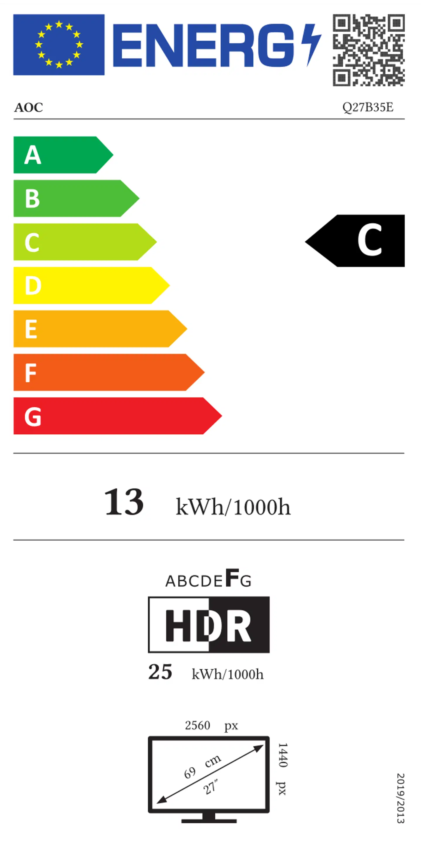 AOC näyttö Q27B35E AOC 27" QHD 100Hz HDMI - 3