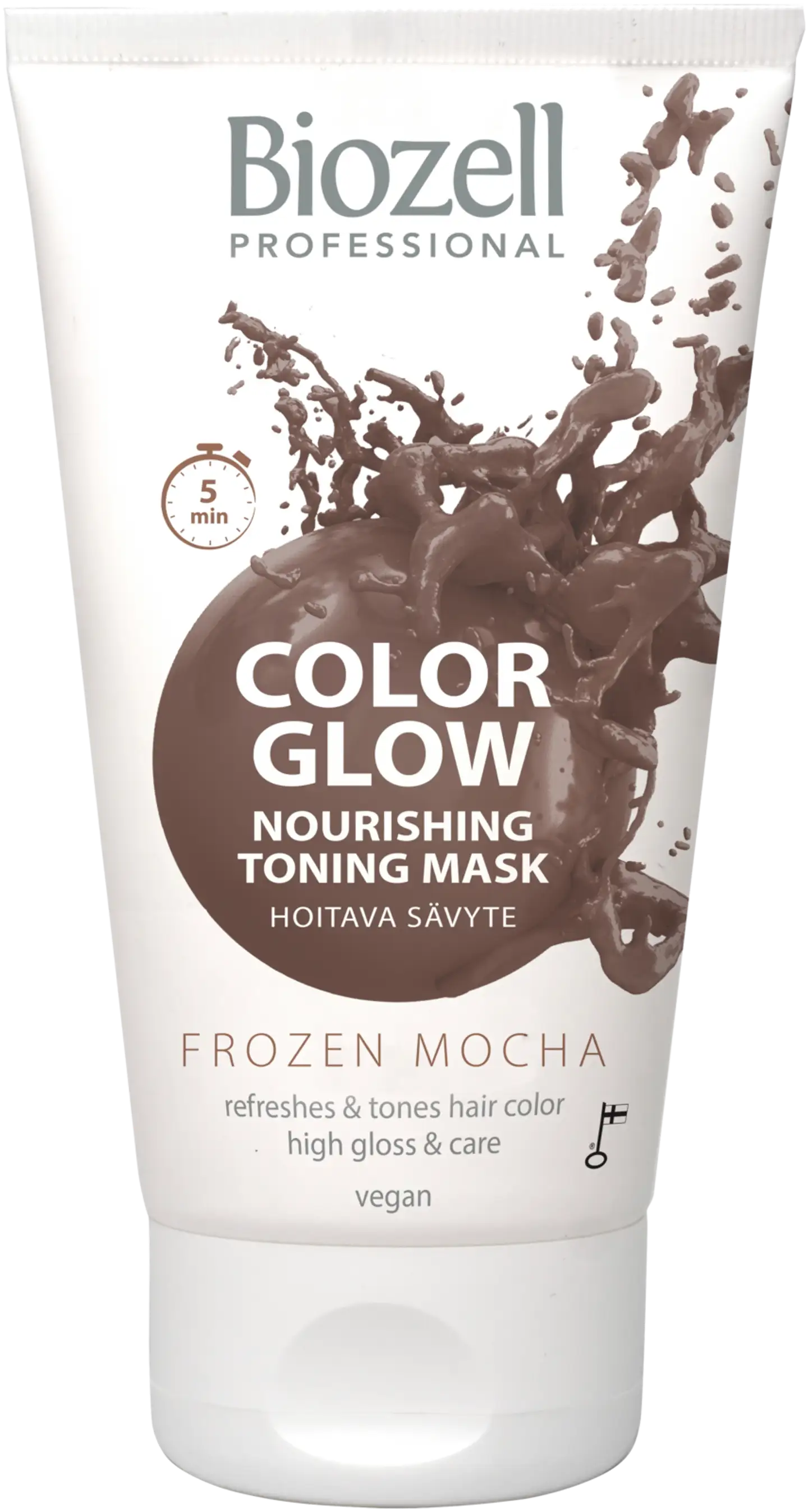 Biozell Color Glow Hoitava sävytenaamio Frozen Mocha 150ml