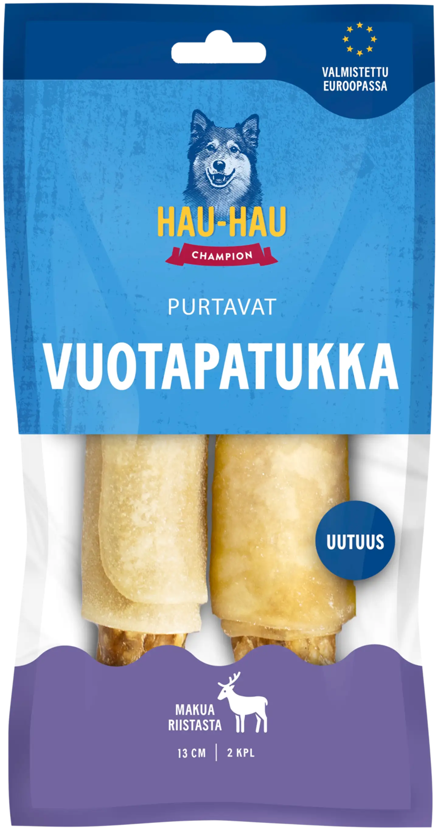 Hau-Hau Champion Purtavat Vuotapatukka sisältää riistaa 13 cm 2 kpl 100 g