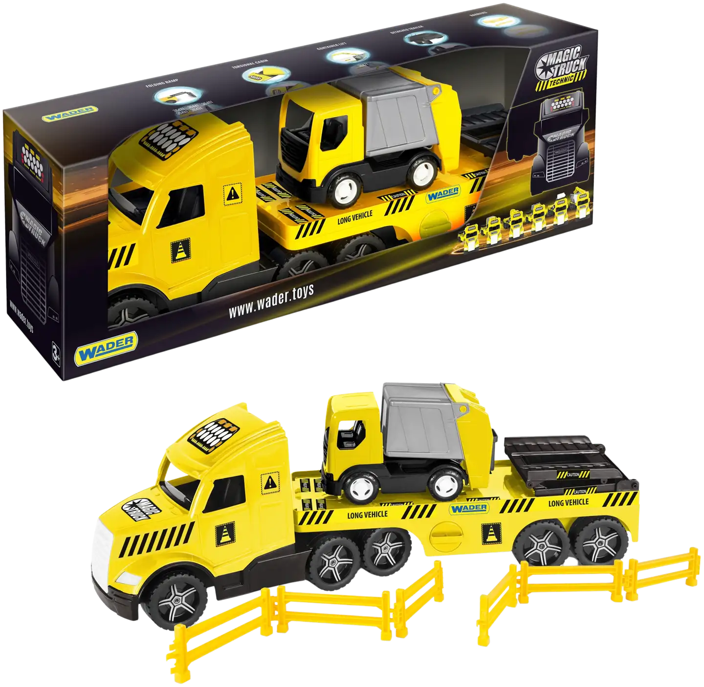 Wader Magic Truck Technic Lavettirekka Ja Ajoneuvo - 1