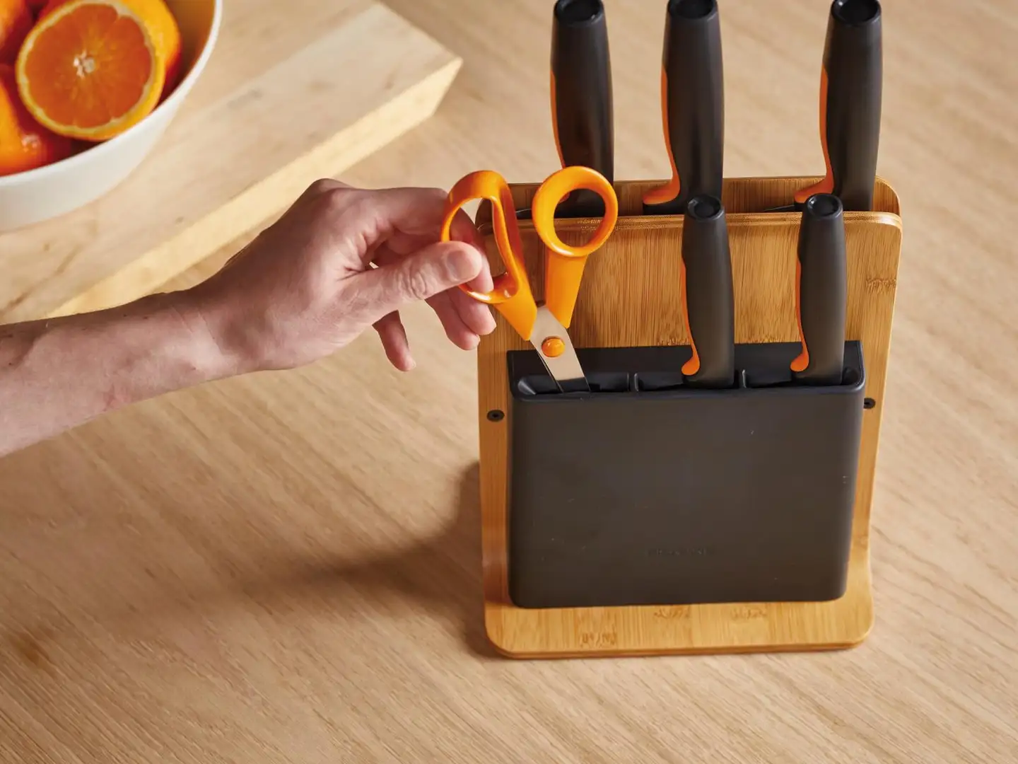 Fiskars Functional Form Veitsitukki bambu (sis. 5 veistä) - 6