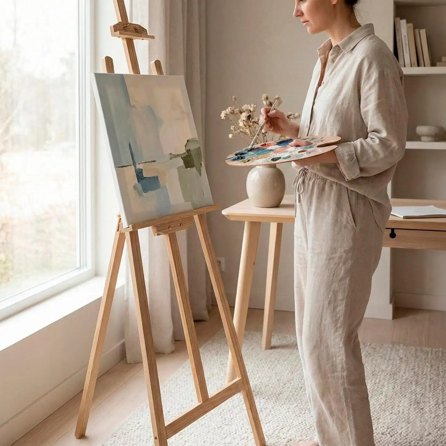 Lykke maalausteline 140x51x70 cm - 6