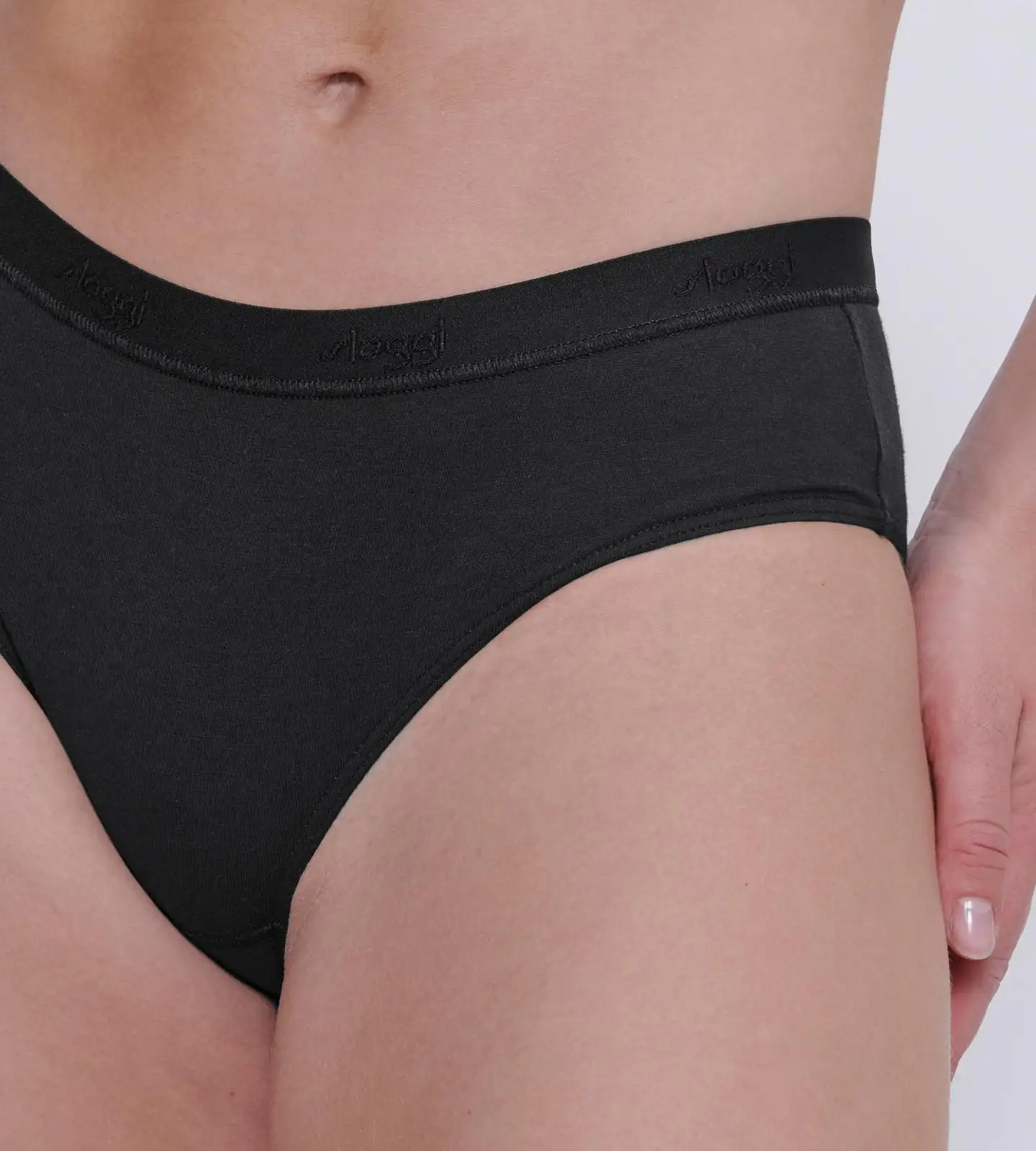 Sloggi naisten hipster alushousut go casual h 2-pack - BLACK - 6