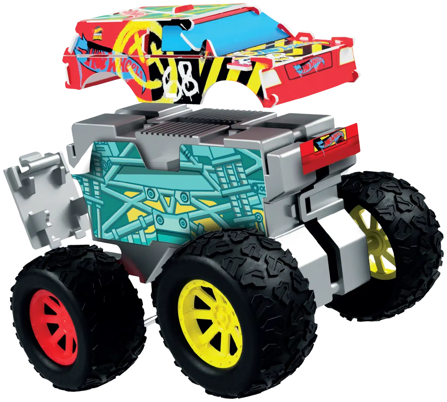 Bladez Toyz DIY lelu Hot Wheels Mini Maker Kitz Monster Truck Kit - 2