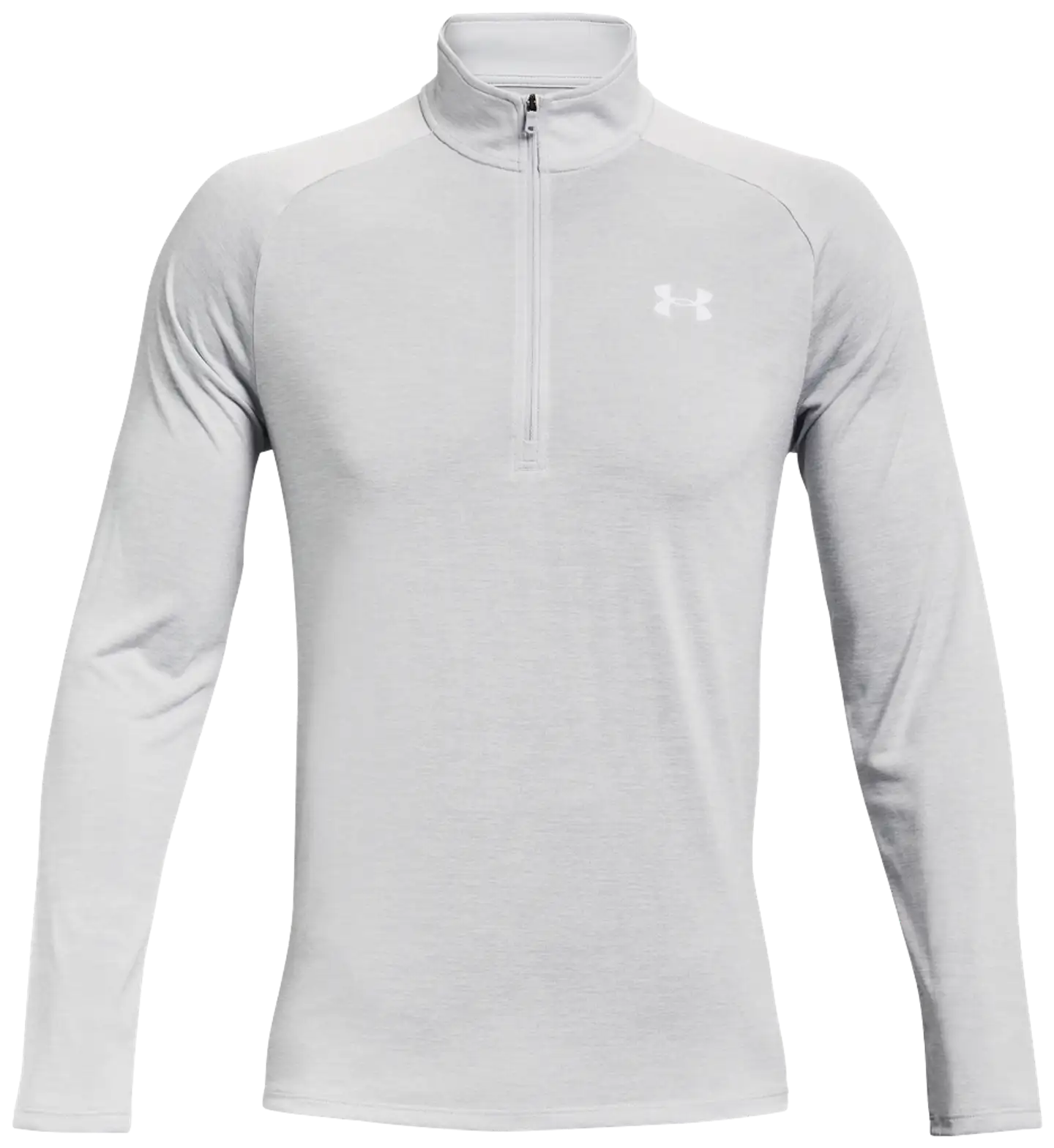 Under Armour miesten pitkähihainen treenipaita vetoketjukauluksella 1328495 - Halo Gray - 1