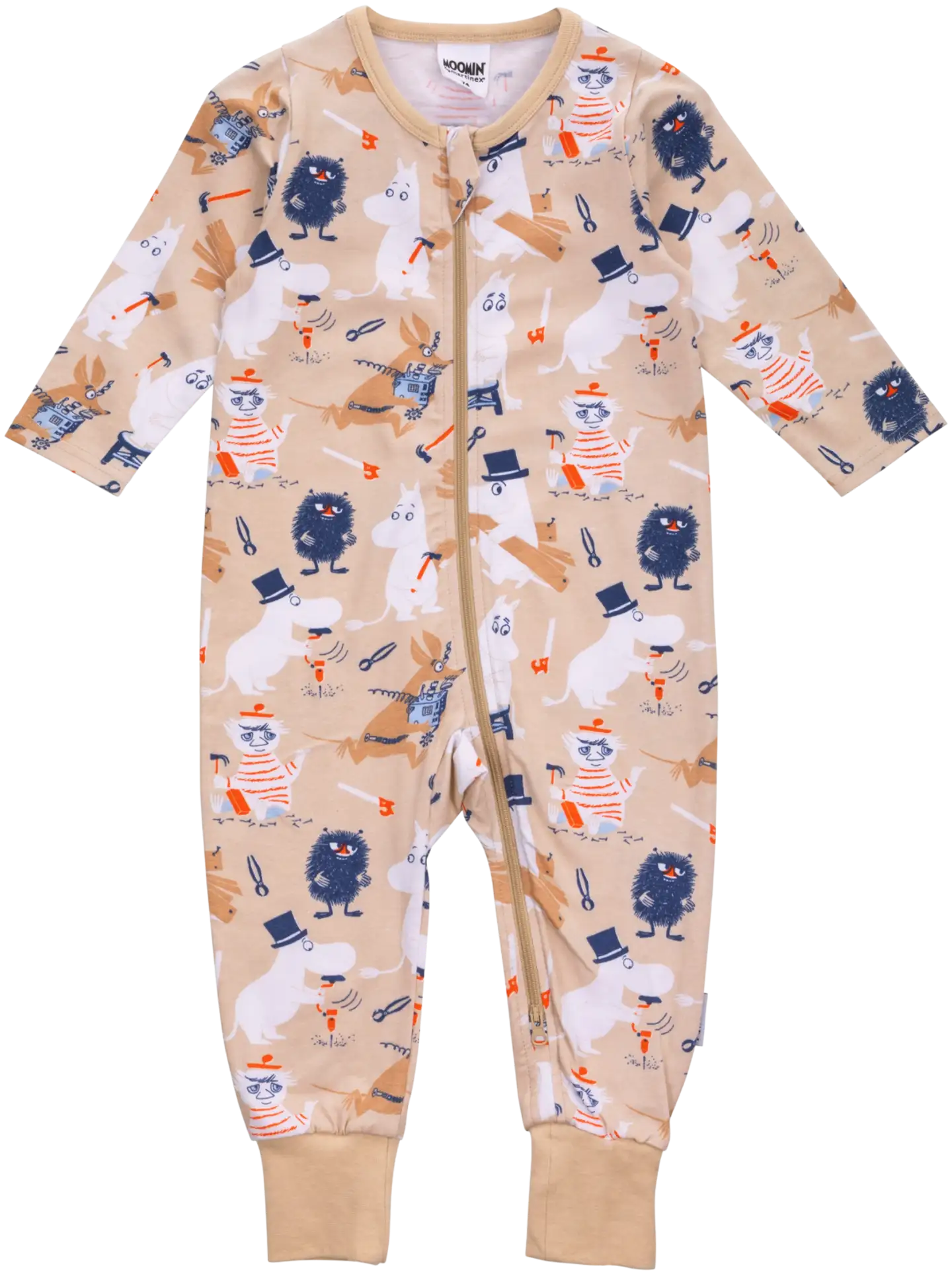 Moomin by Martinex vauvojen pyjama Rakentajat 586980 - BEIGE