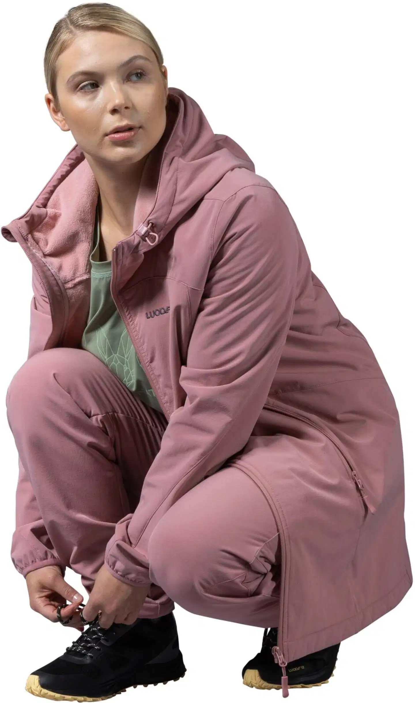 Luode12 naisten softshellhousut 223L332684 - Ash rose - 7