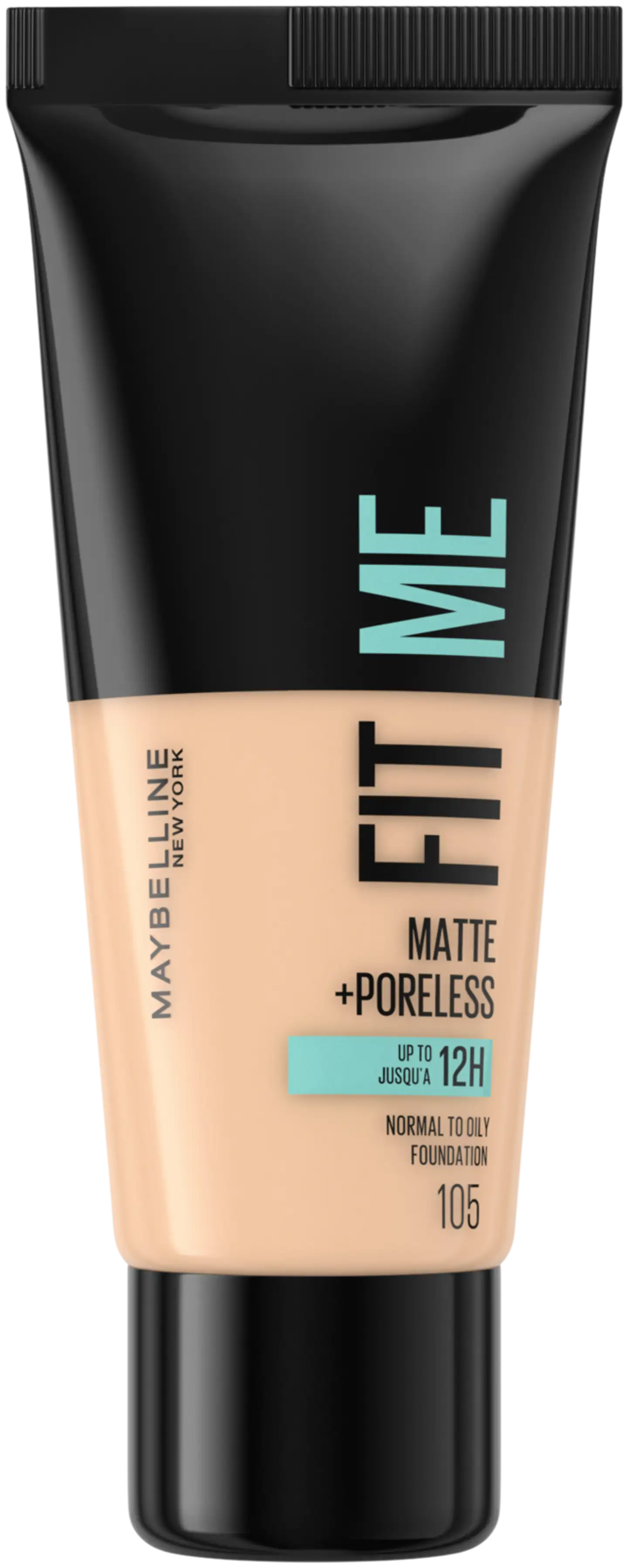 Maybelline New York  Fit Me Matte & Poreless 105 Natural Ivory -meikkivoide 30ml - 1