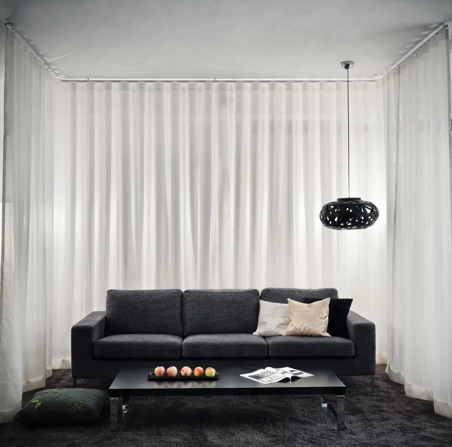 Kirsch Verhokisko setti Flexi 225 cm valkoinen - 3