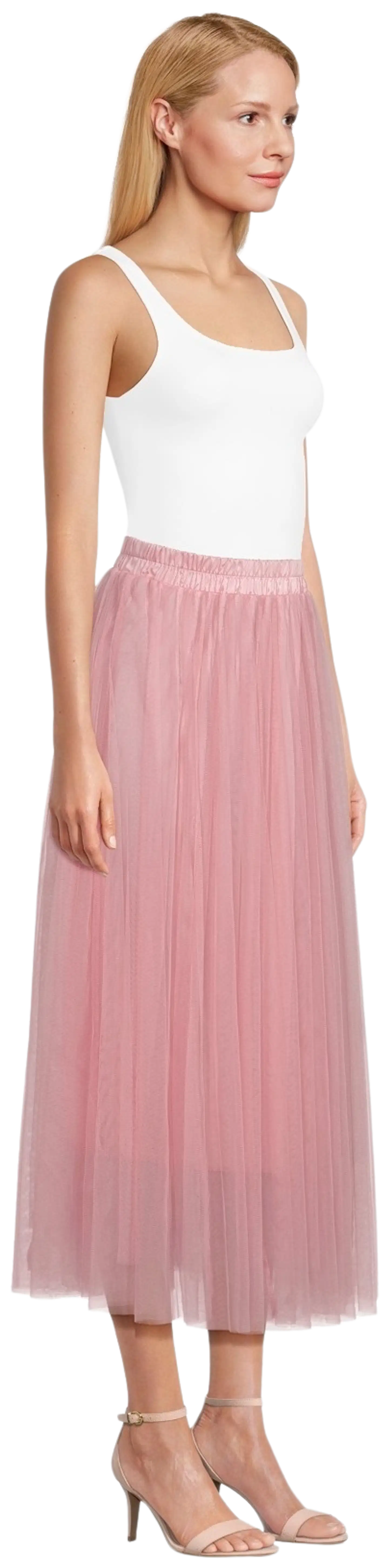 House naisten juhlahame mesh 221H261734 - pink dolphin - 4