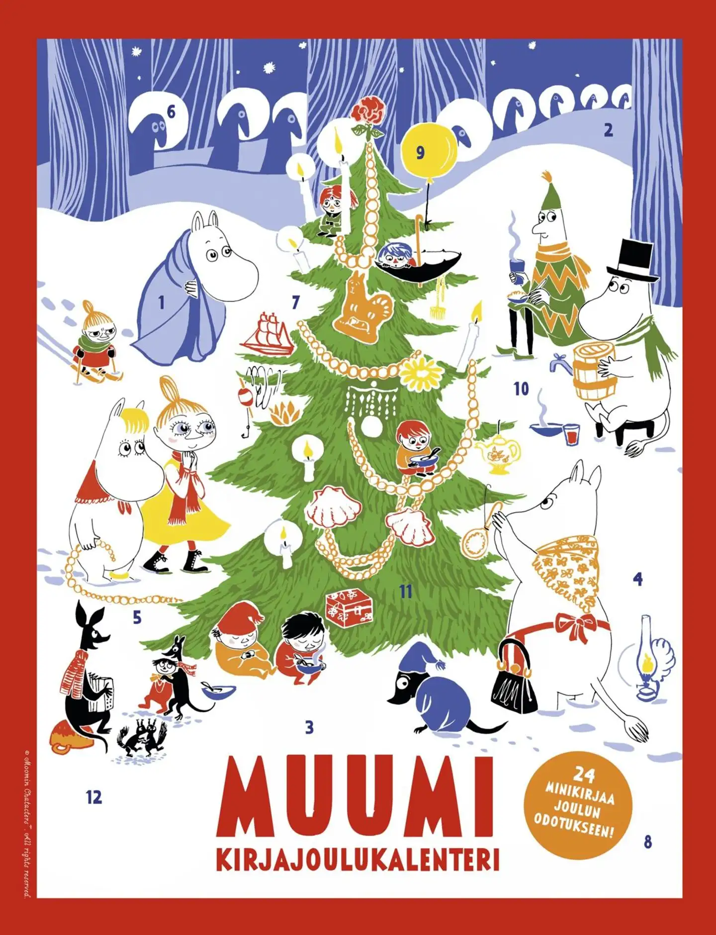 MUUMI kirjajoulukalenteri - 24 minikirjaa joulun odotukseen!