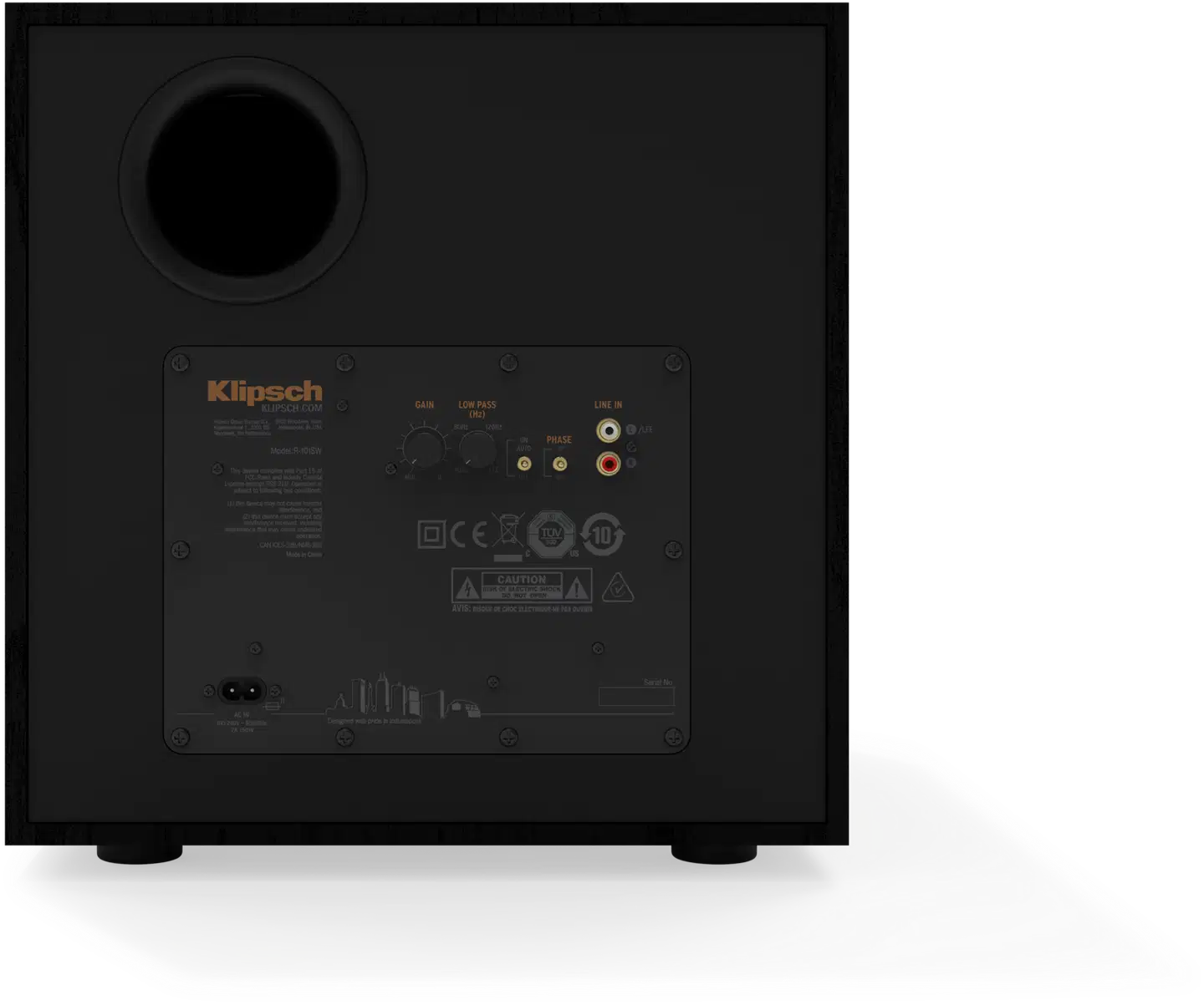 Klipsch R-101SW aktiivisubwoofer musta - 5