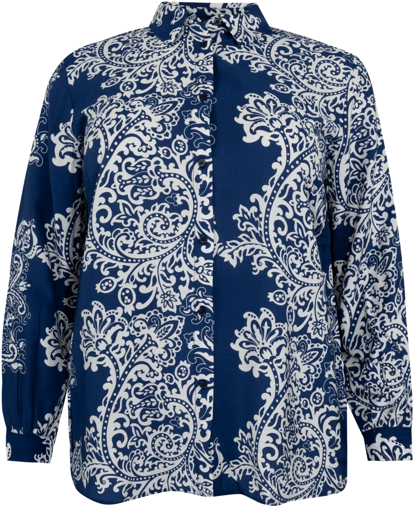 House naisten kangaspusero 228HP03700, D-mitoitus - Blue Paisley - 1