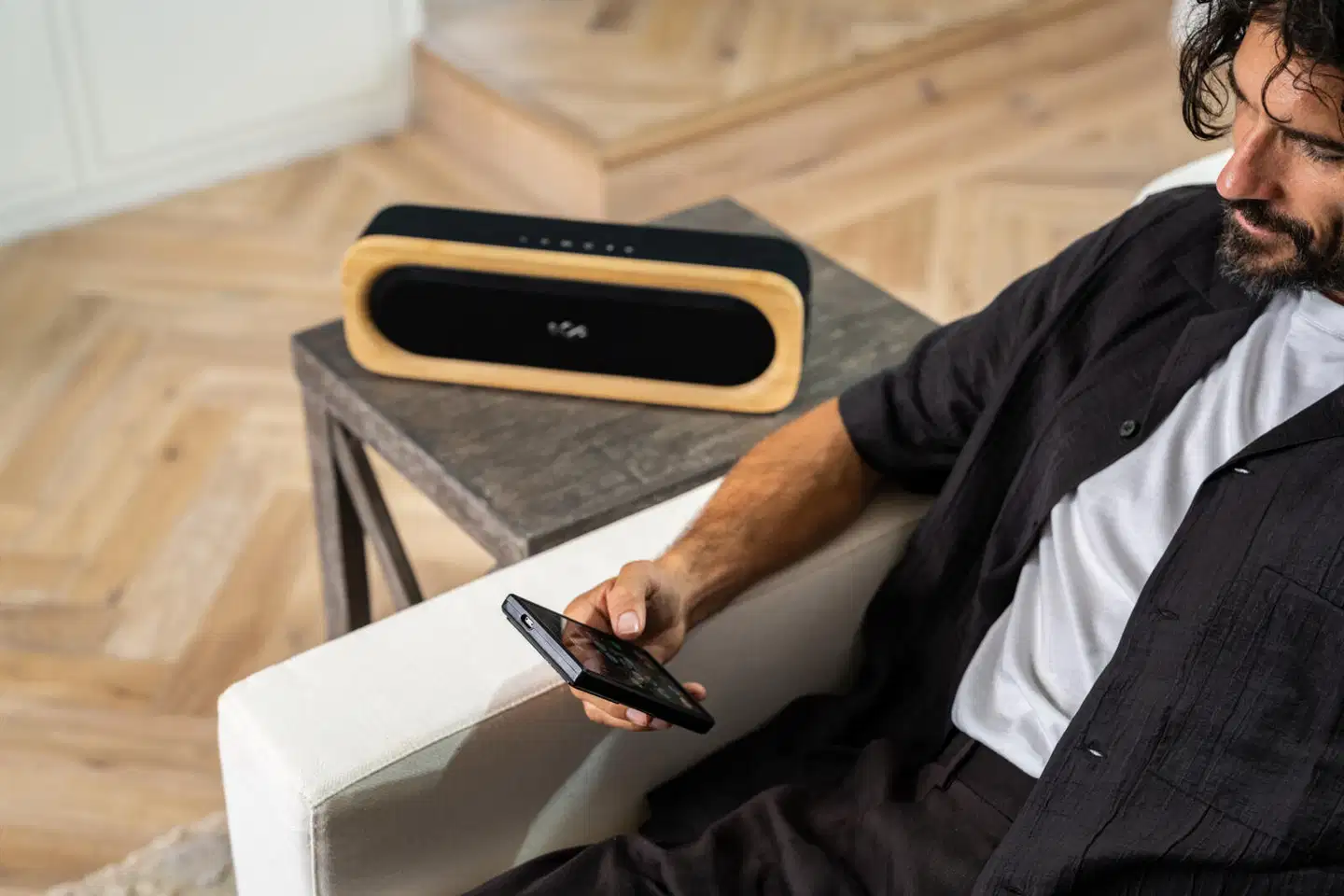 House of Marley Bluetooth kaiutin Get Together 3, musta/puu - 6