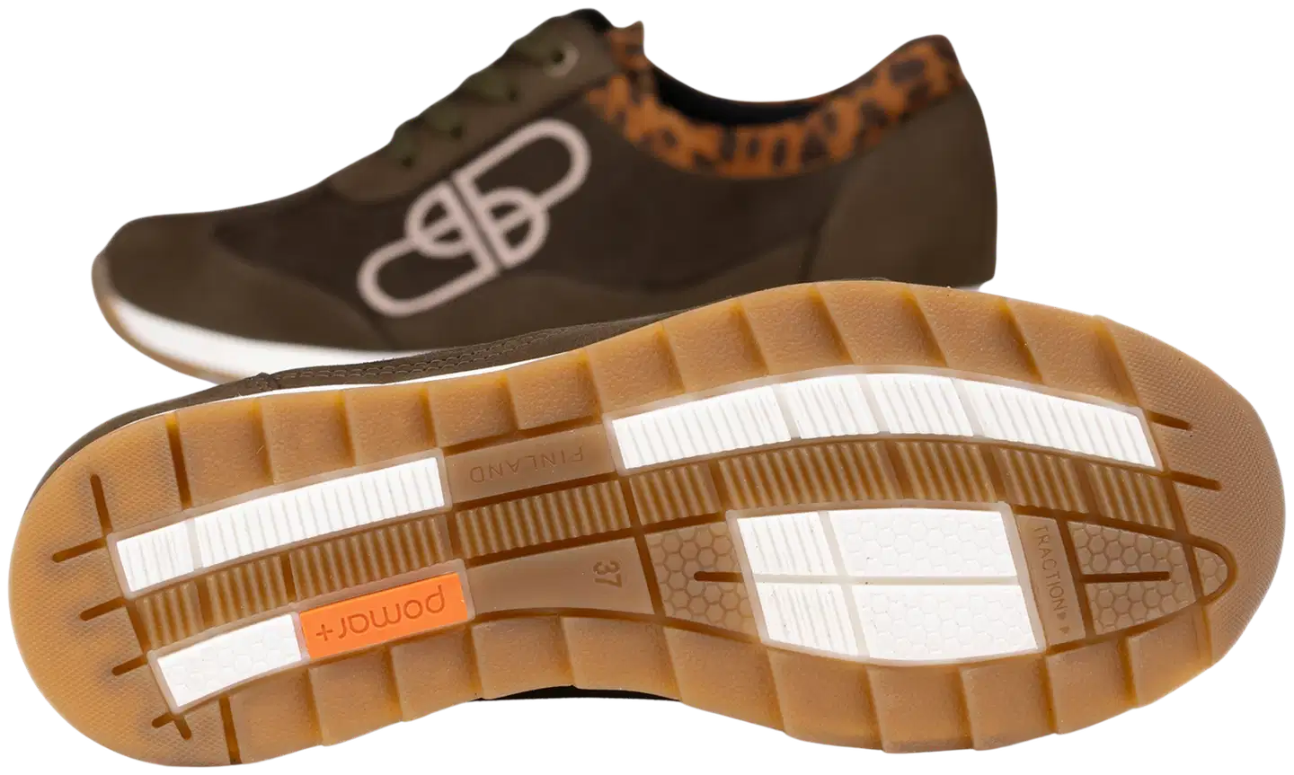 Pomar naisten tennari Lyydia 13545-507 - Olive/leopard - 3