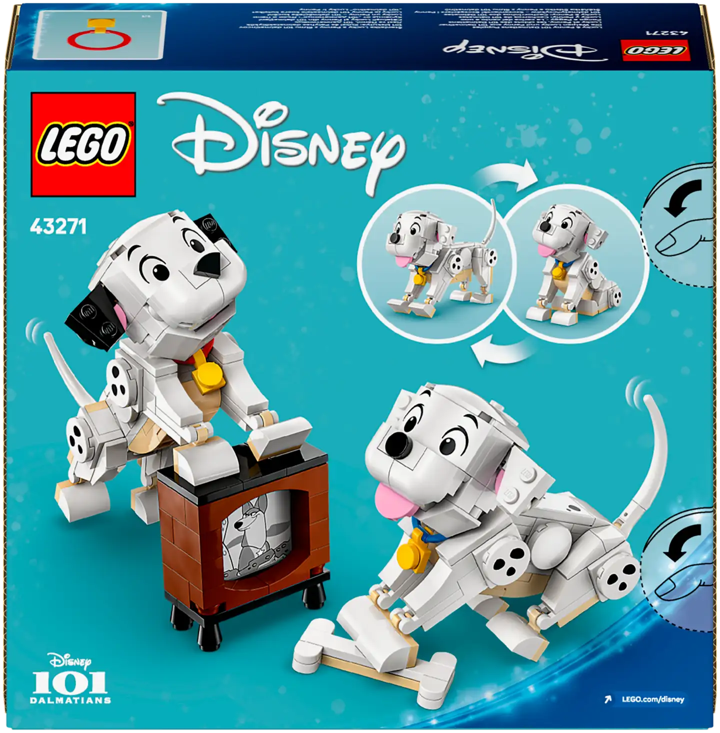 LEGO® Disney Classic 43271 101 dalmatialaista ‑koiranpennut: Laikku ja Pipsa - 3