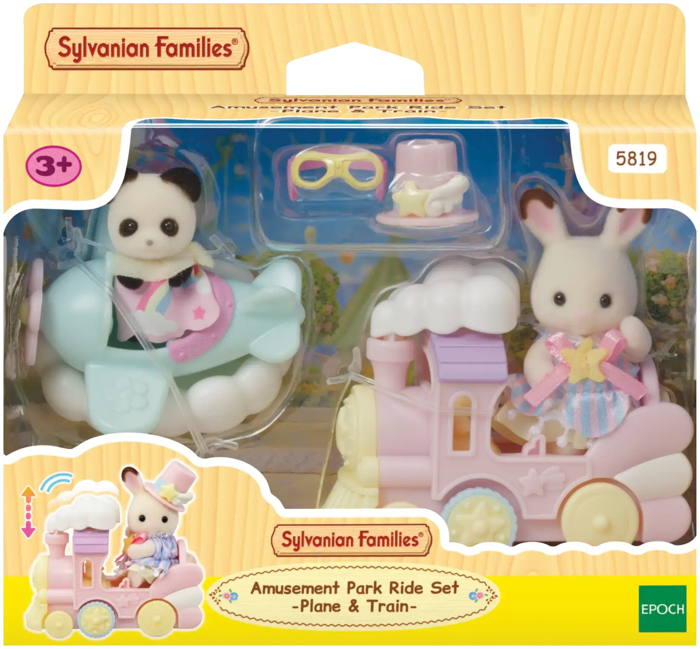 Sylvanian Families Huvipuiston juna- ja lentokone - 1