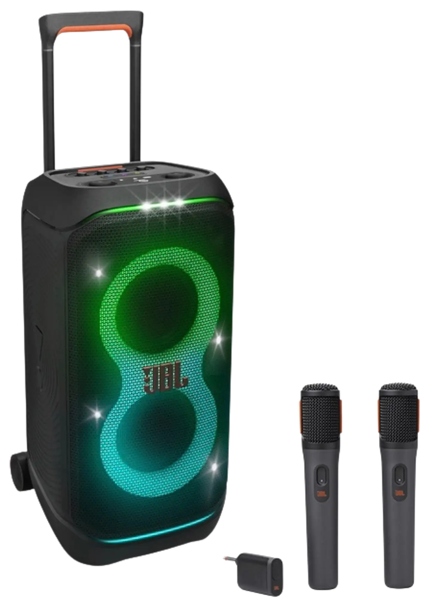 JBL Bluetooth kaiutin PartyBox 320 + 2kpl langaton mikrofoni - 1