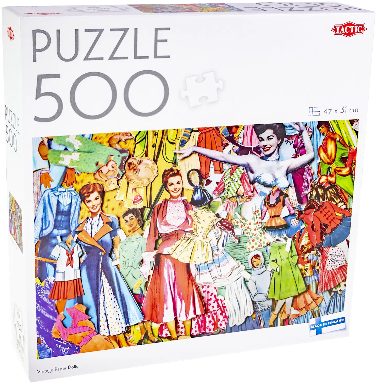Tactic Palapeli Puzzle Lovers Vintage Paper Dolls 500 palaa - 3
