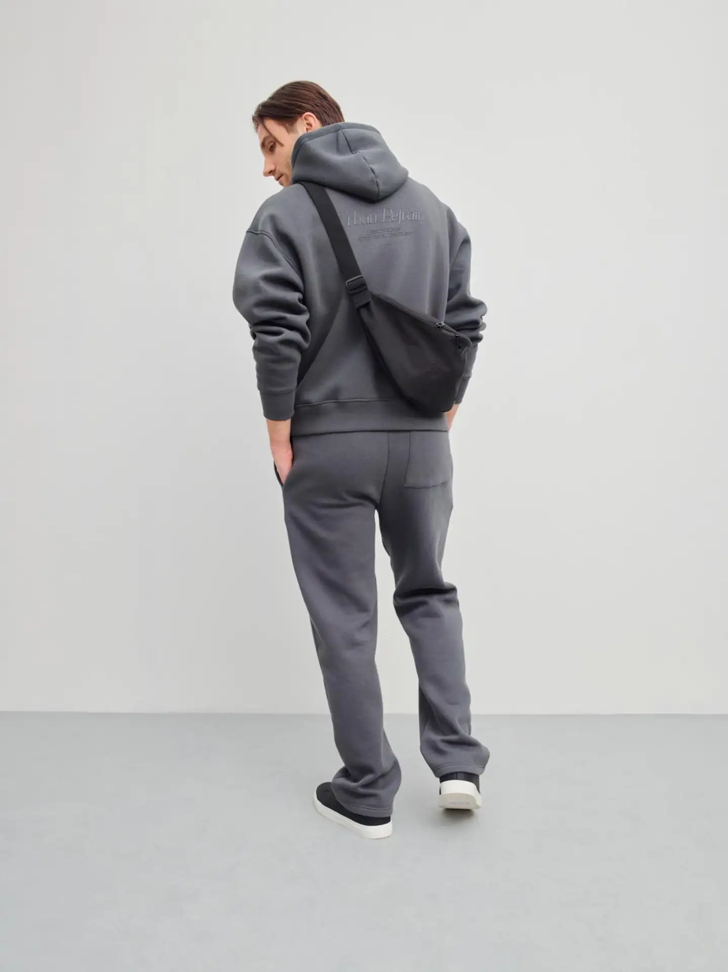 WKLY. miesten collegehuppari Urban Refrain - Dark grey - 3