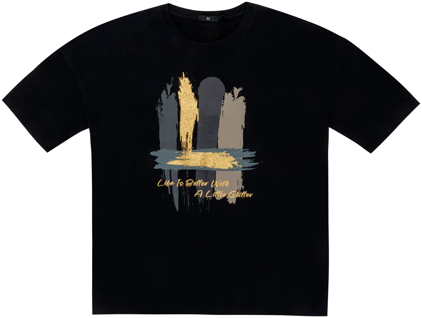 House naisten t-paita 213H252401 - Jet Black - 1