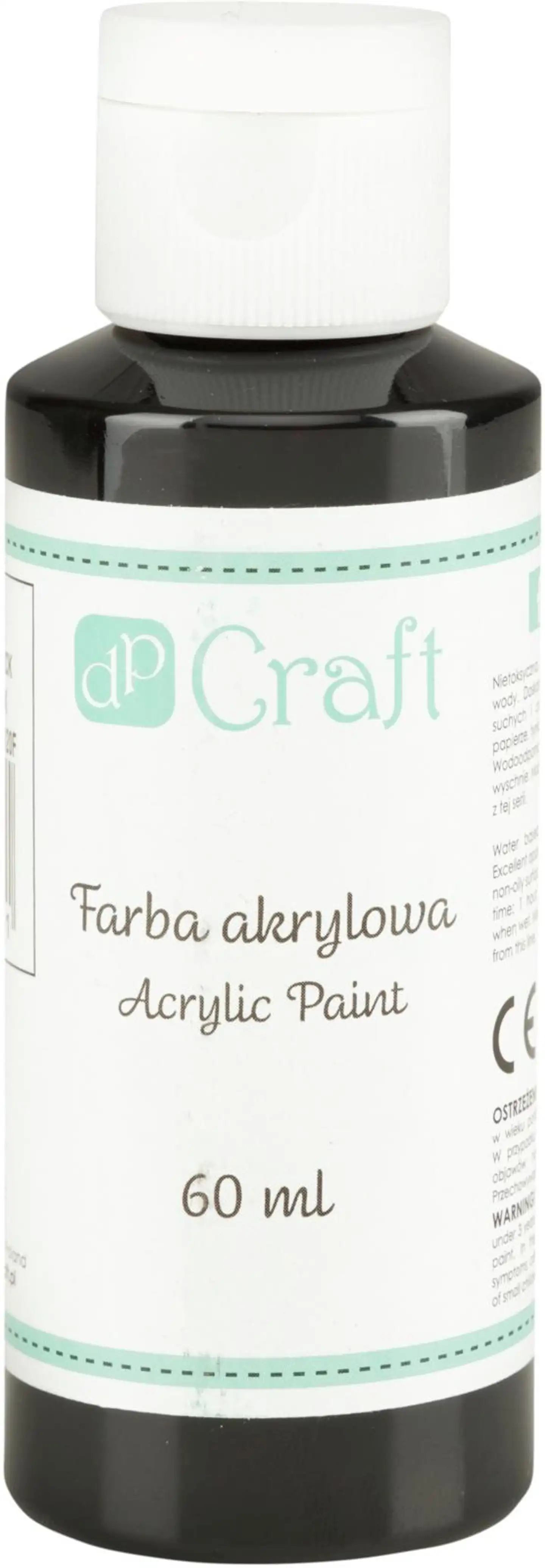 Dp craft akryyliväri 60ml musta 023