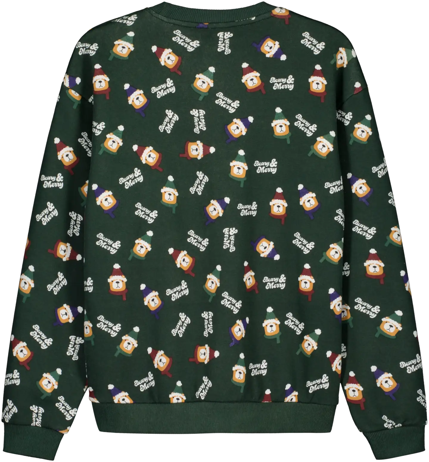 WKLY. miesten joulucollegepusero Beary 195W452503 - Green - 2