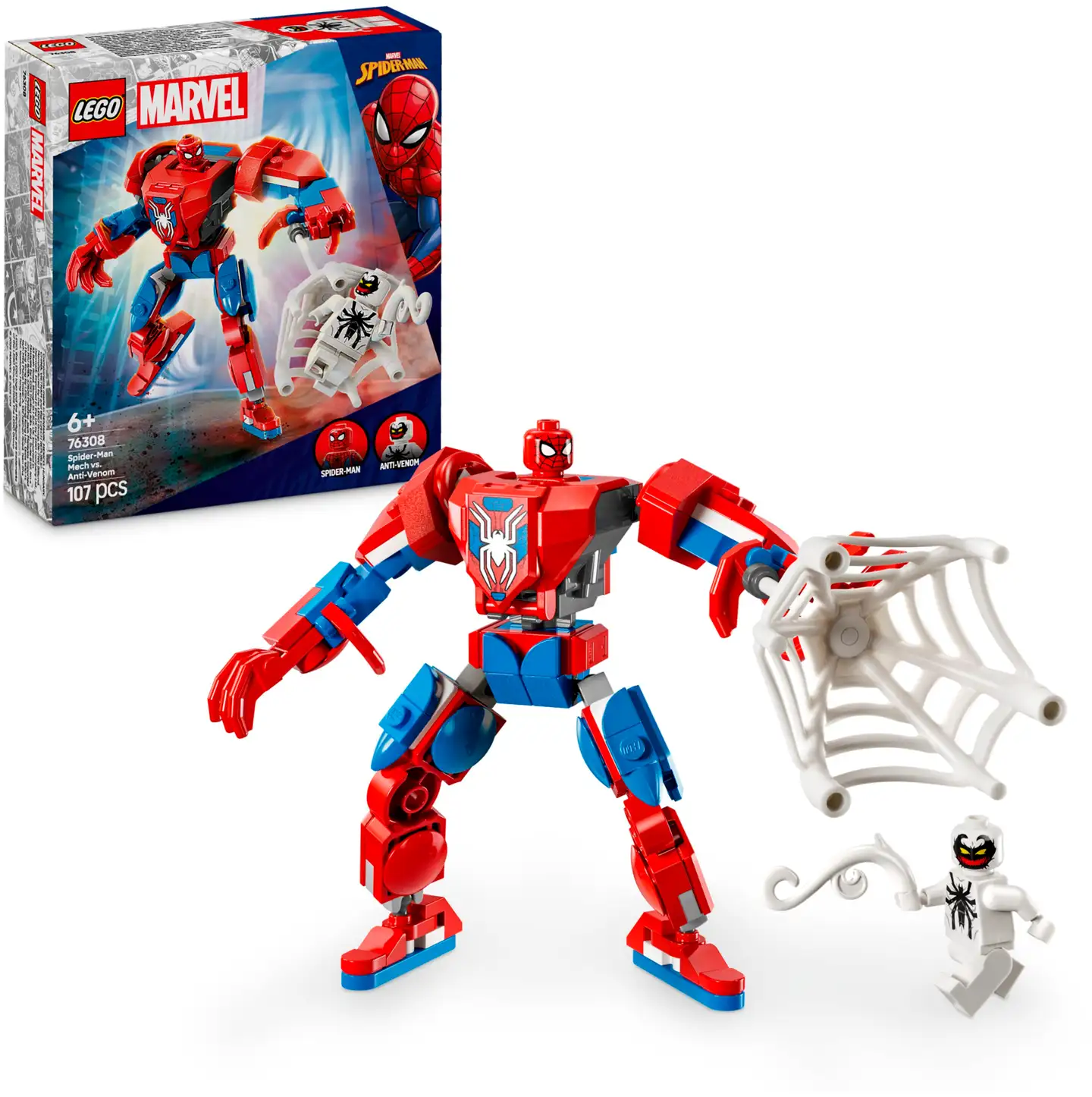 LEGO® Super Heroes Marvel 76308 Spider-Man-robotti vastaan Anti-Venom - 1