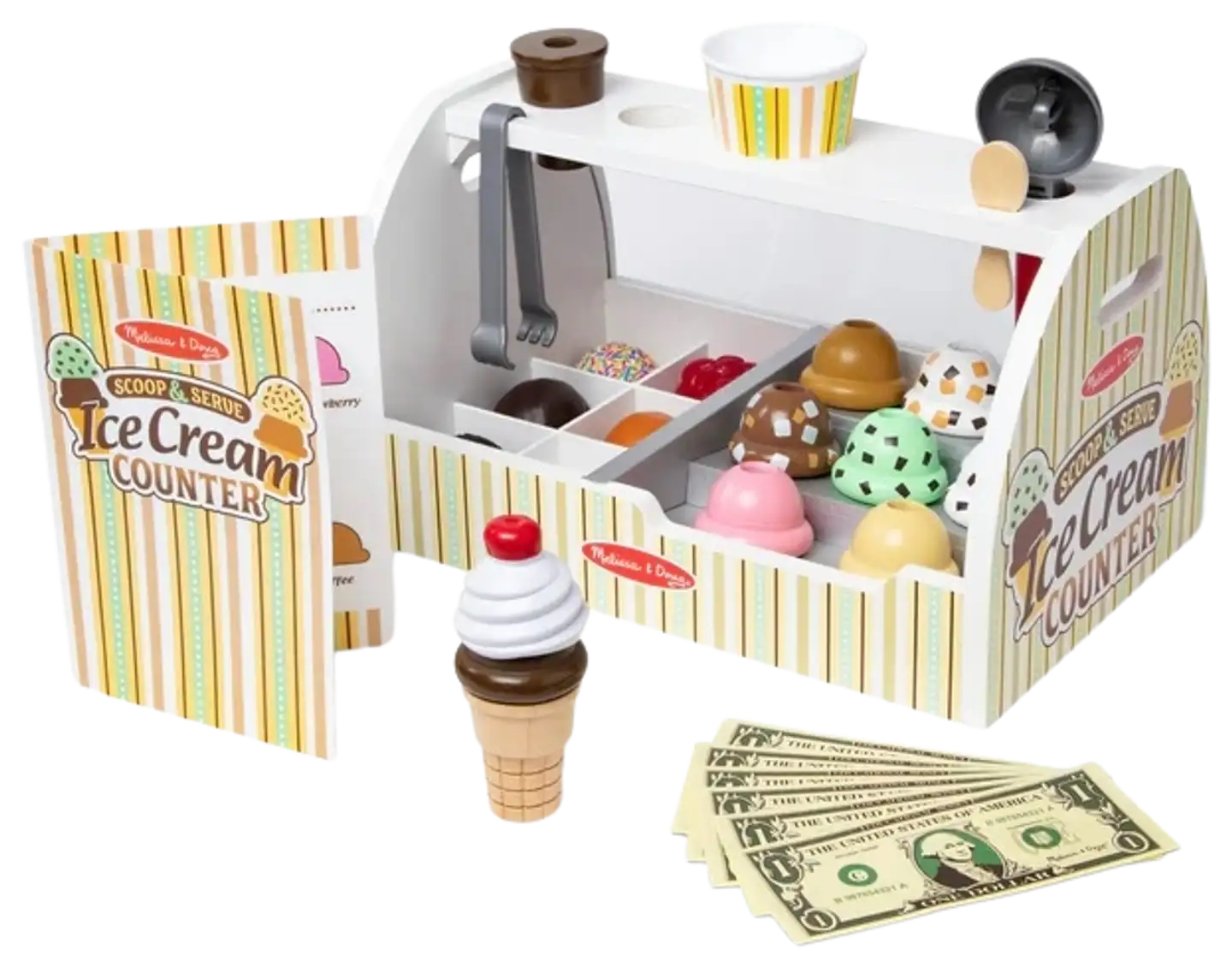 Melissa & doug Leikkisetti Jäätelöbaari