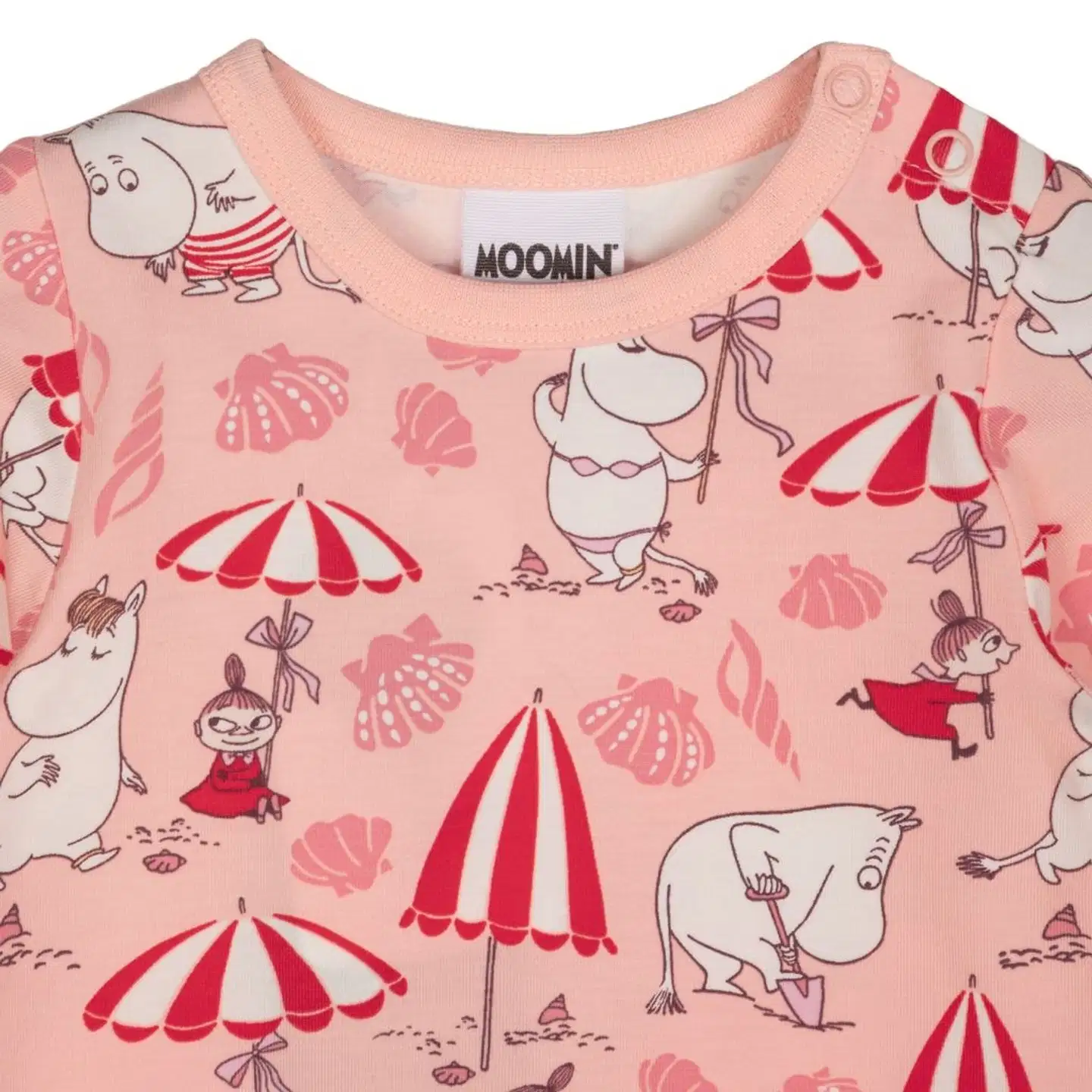 Muumi vauvojen body Simpukkaranta 591673 - koralli - 2