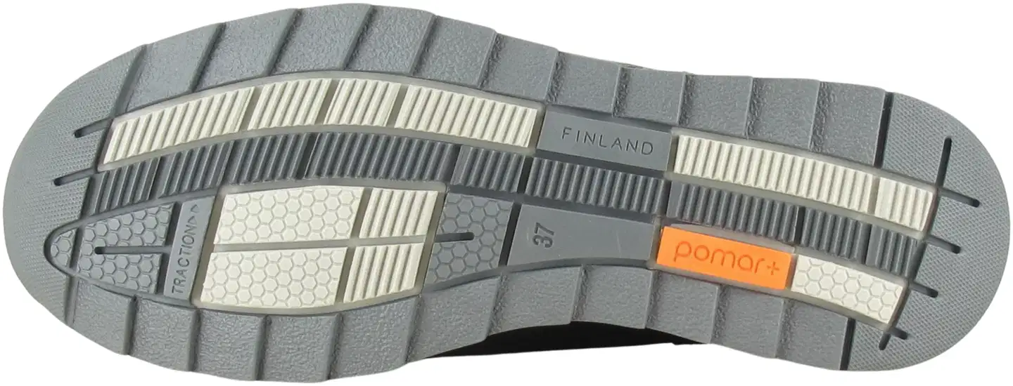 Pomar naisten kävelykenkä Horsma 13761-100 - Black/black - 4