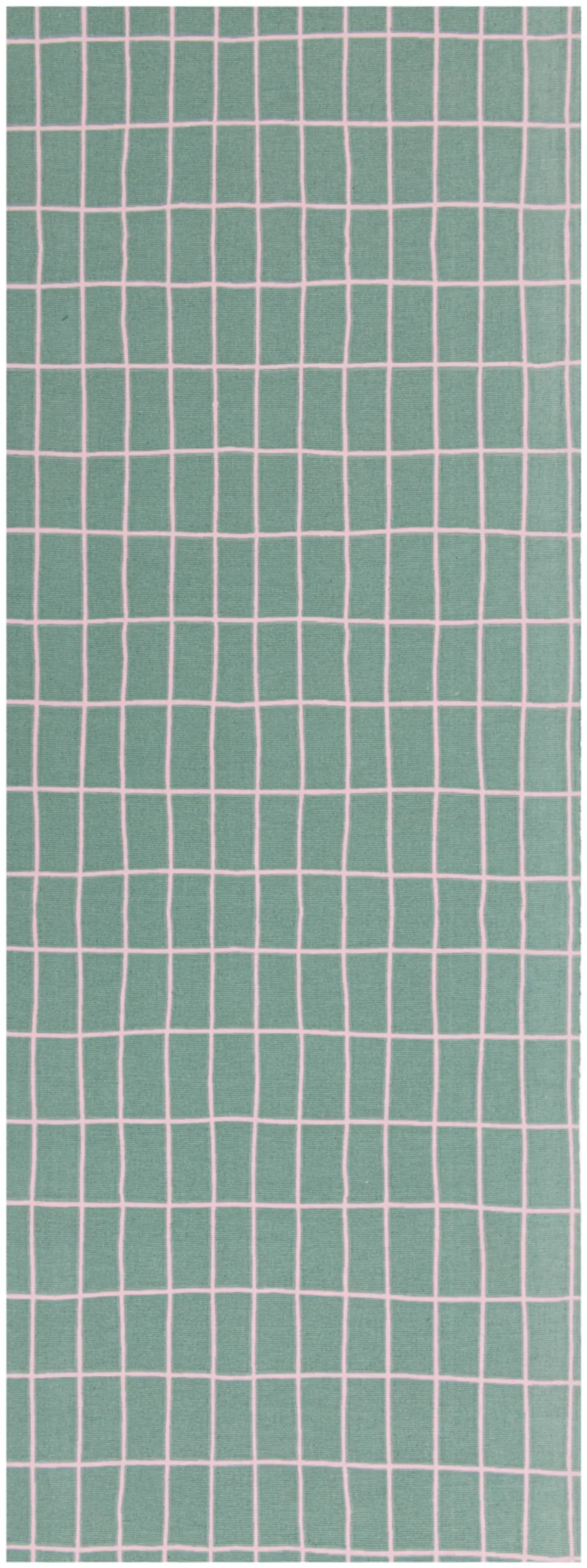 House kaitaliina Elonkorjuu 33x160 cm vihreä/vaaleanpunainen PatternLab - 1