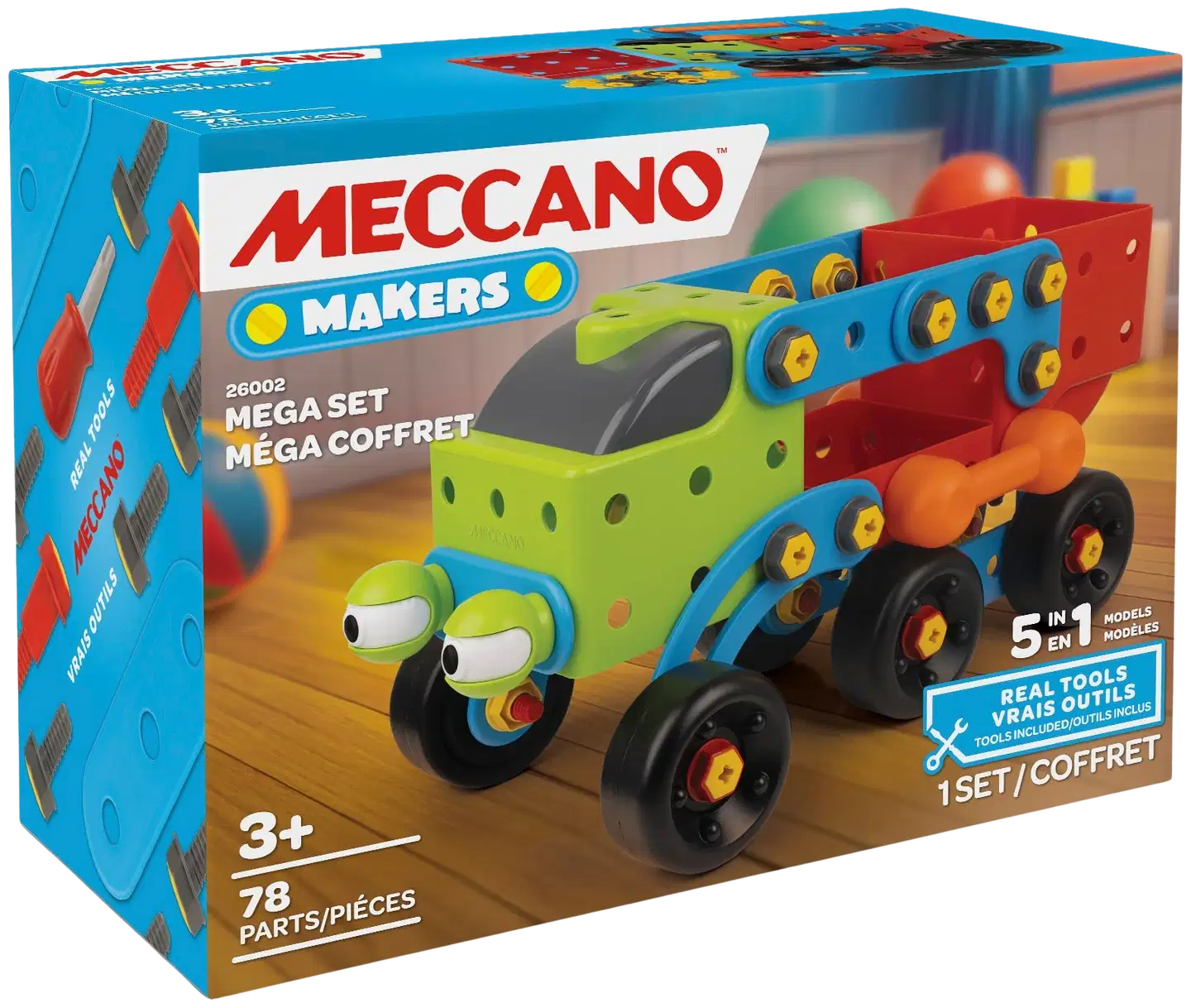 Meccano 5-in-1 Mega Truck -rakennussarja - 1