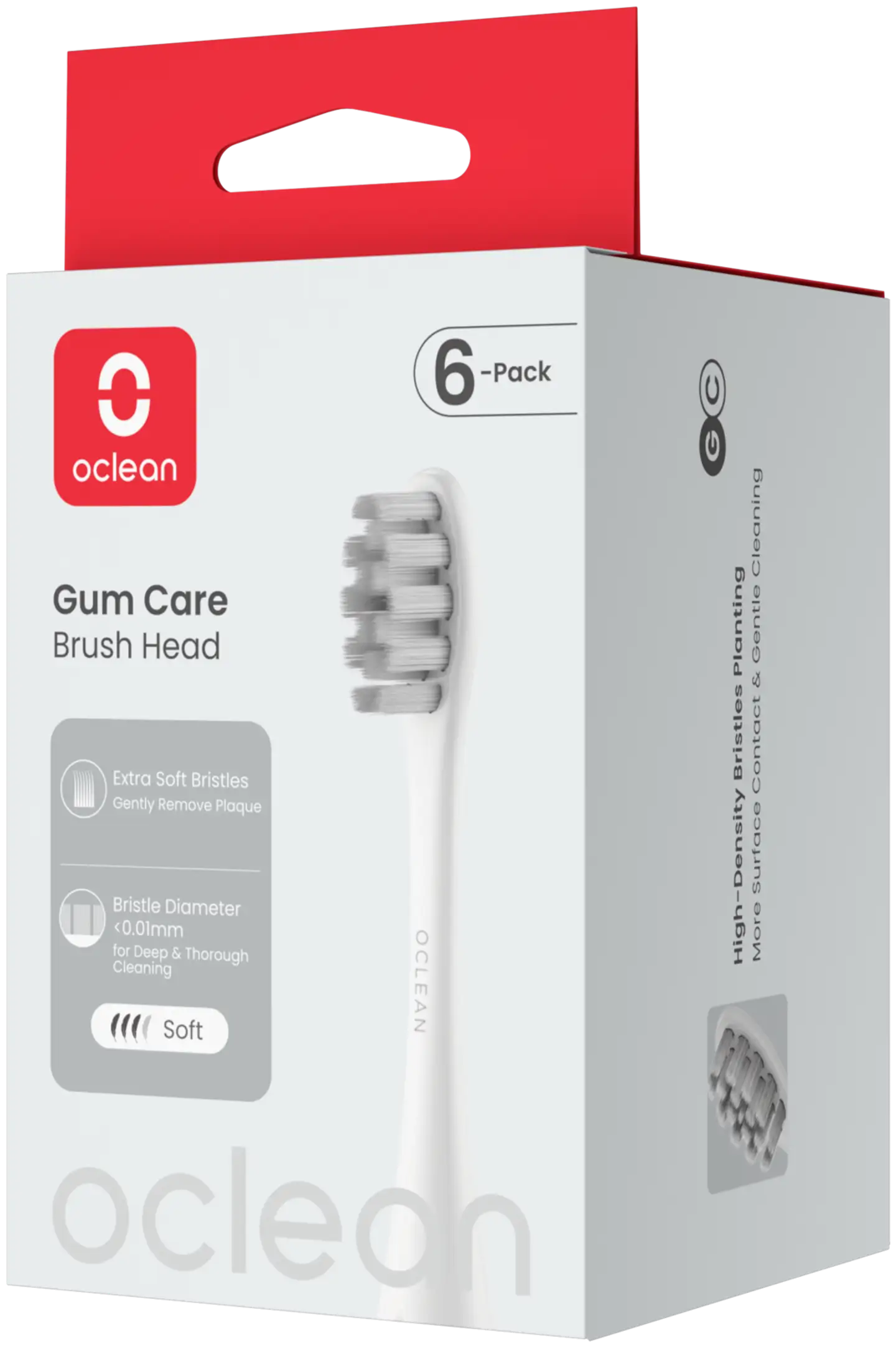 Oclean Gum Care harjaspää valkoinen 6 kpl C04000391 - 2