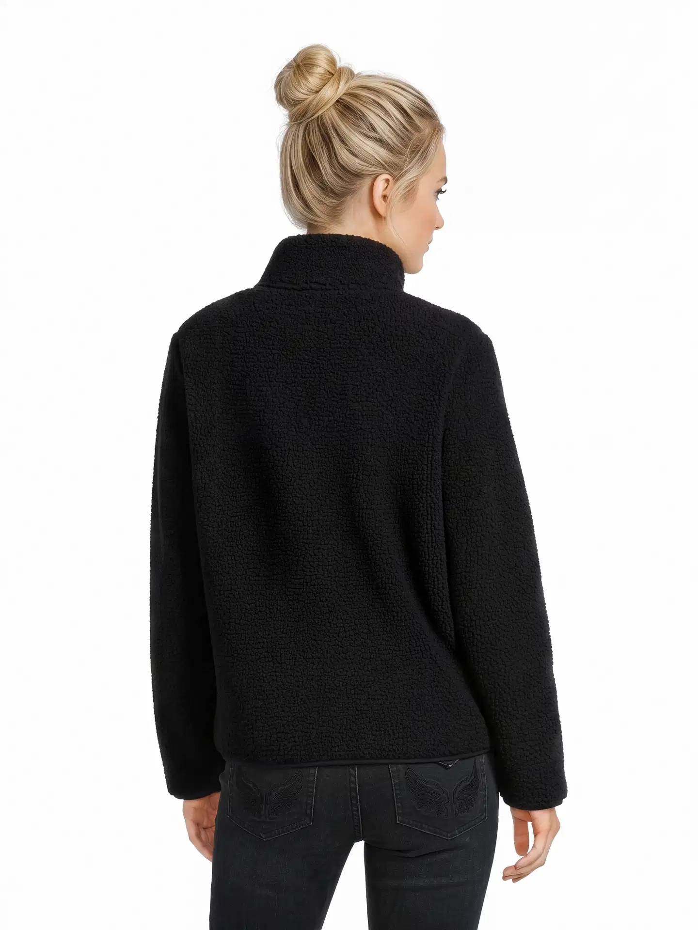 WKLY. naisten pileetakki 225W312664 - Black - 3